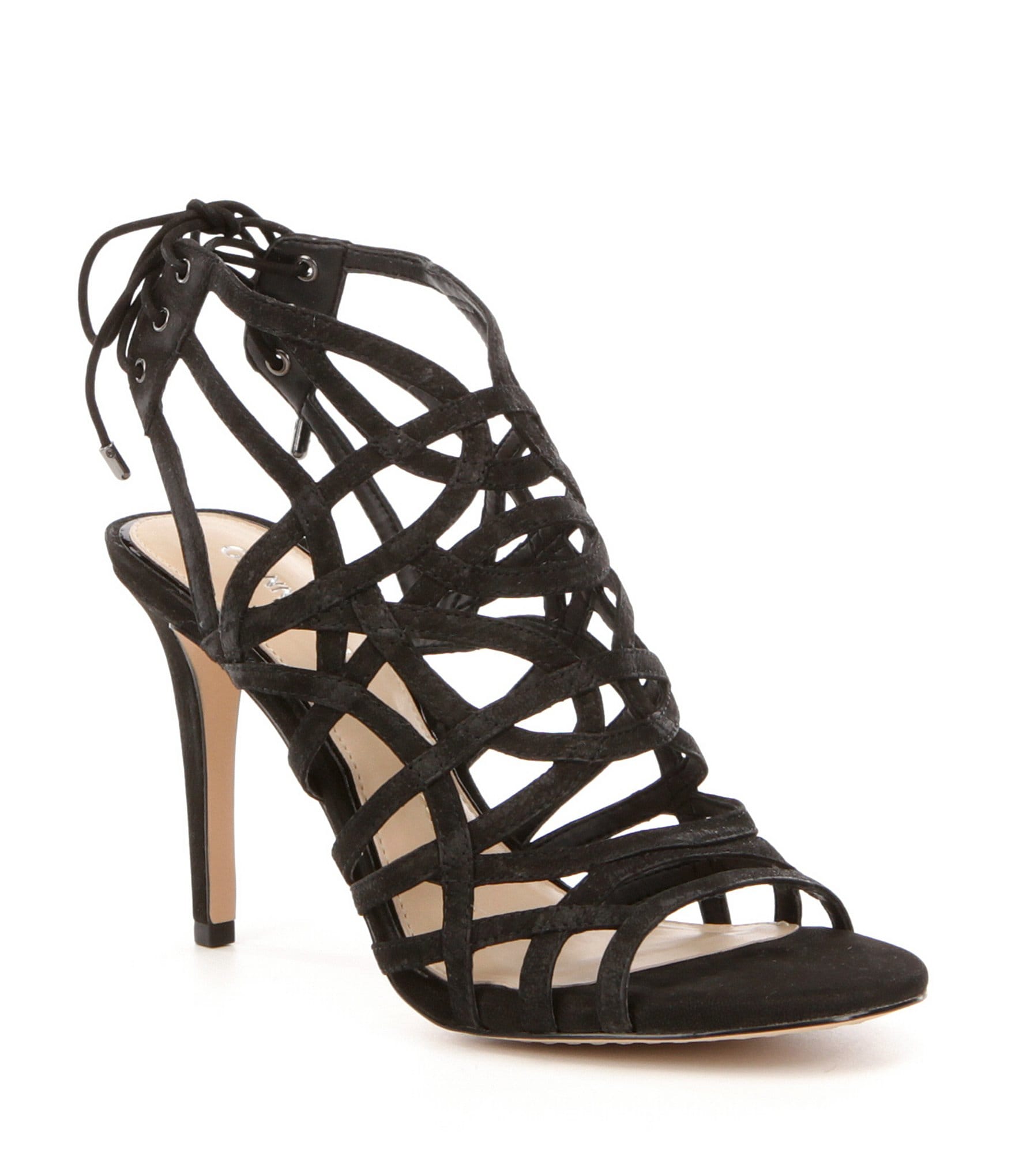 Gianni Bini Trilby Ankle Tie Leather Dress Sandals | Dillards