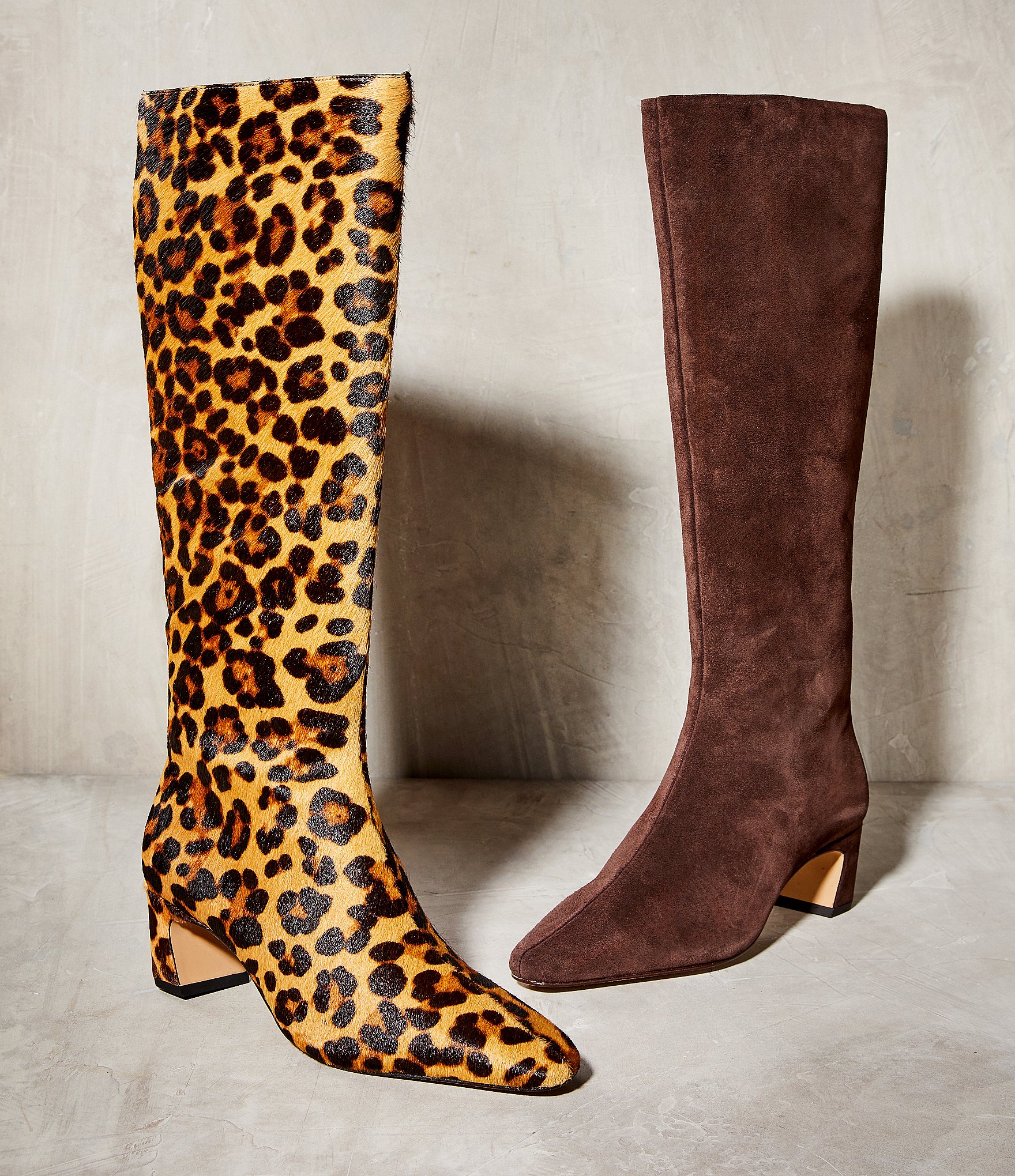 Gianni Bini Weslye Suede Snip Toe Kitten Block Heel Boots