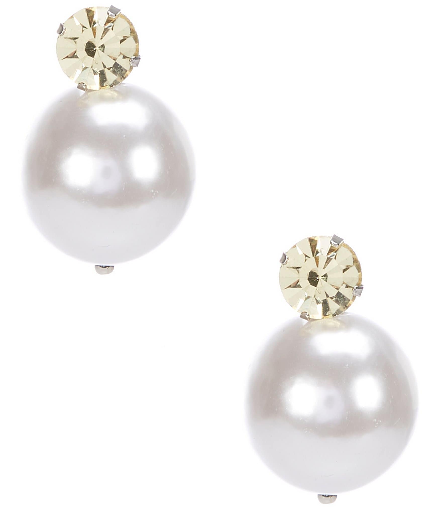 Gianni Bini x DANNIJO Erin Pearl Crystal Statement Stud Earrings