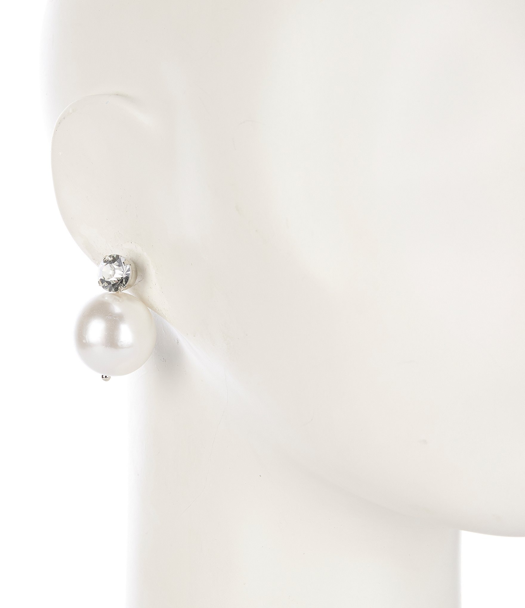 Gianni Bini x DANNIJO Erin Pearl Crystal Statement Stud Earrings