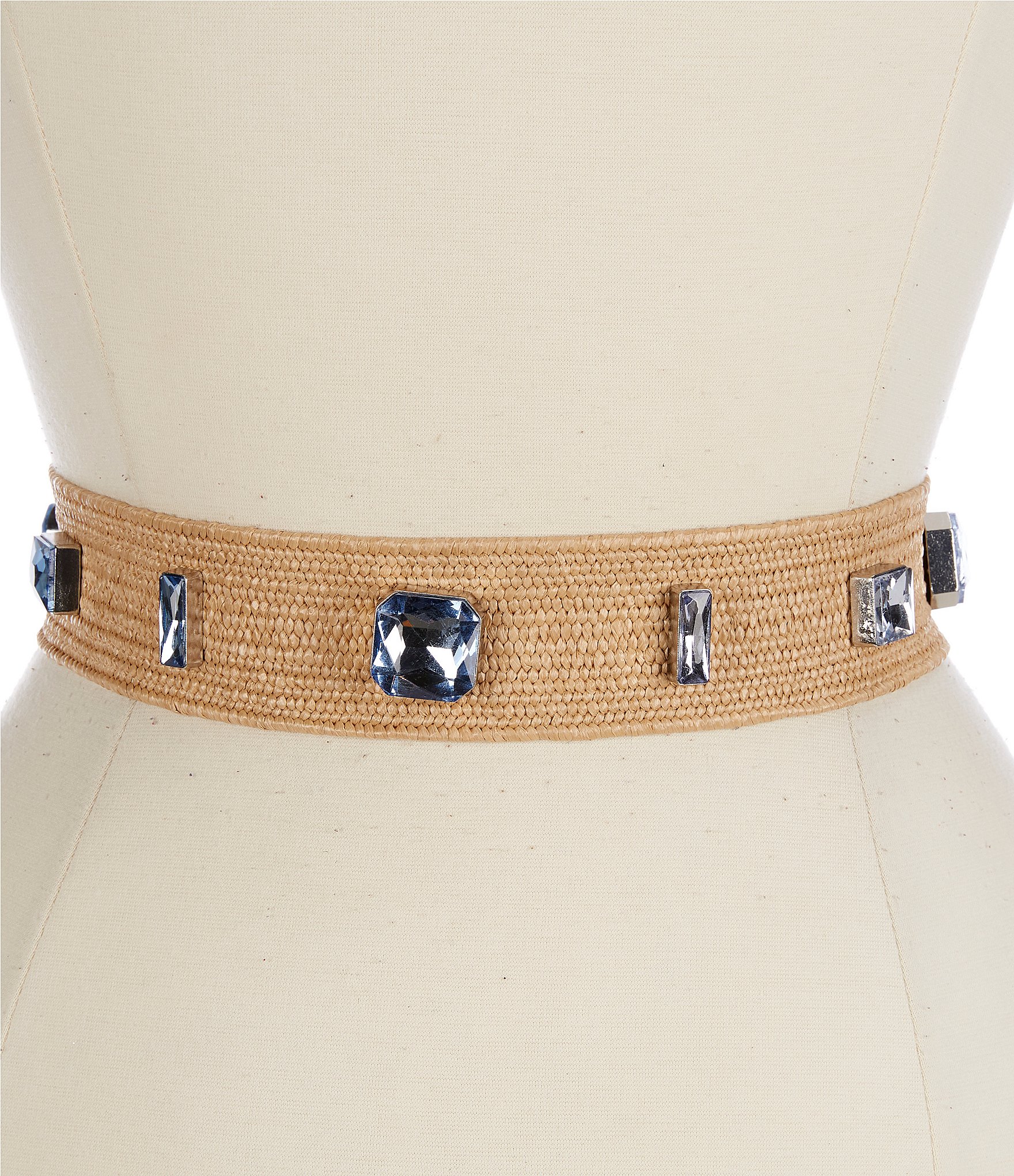 Gianni Bini x DANNIJO Jewel Embellished Stretch Fabric Belt