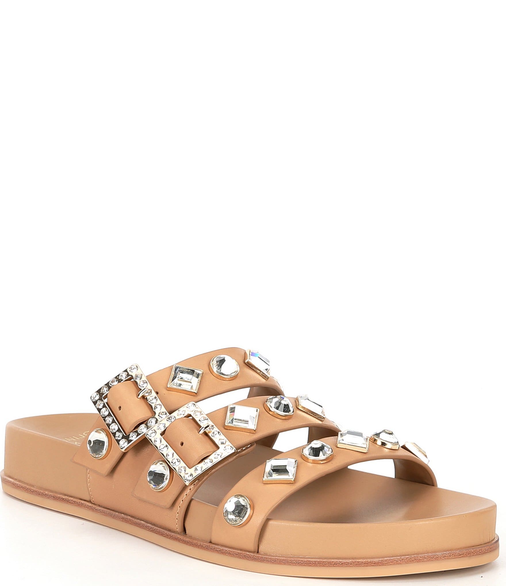 Gianni Bini x DANNIJO Kaia Jewel Embellished Banded Sandals | Dillard's