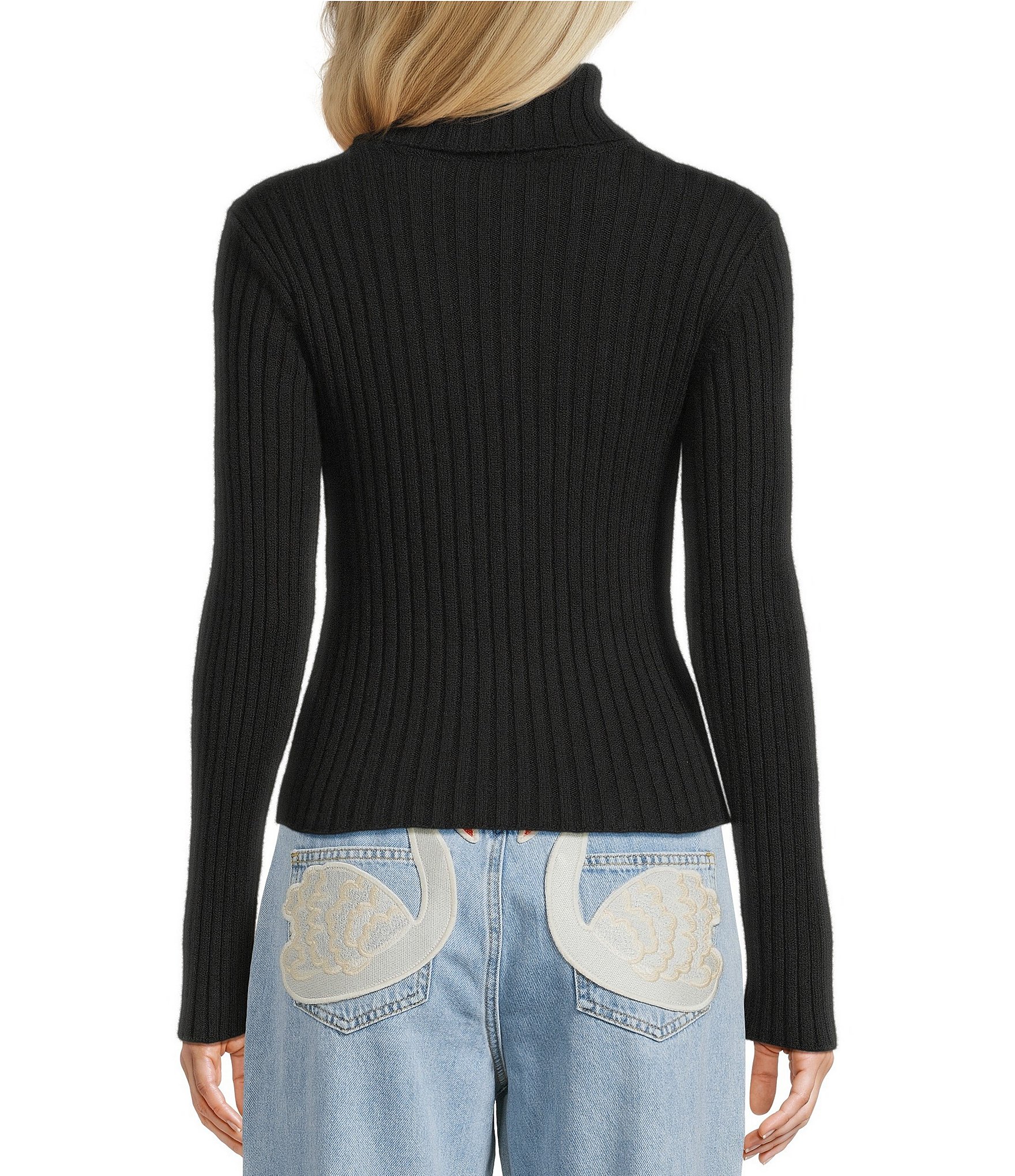 Gianni Bini x Hadley Greene Caroline Knit Turtleneck Long Sleeve Sweater
