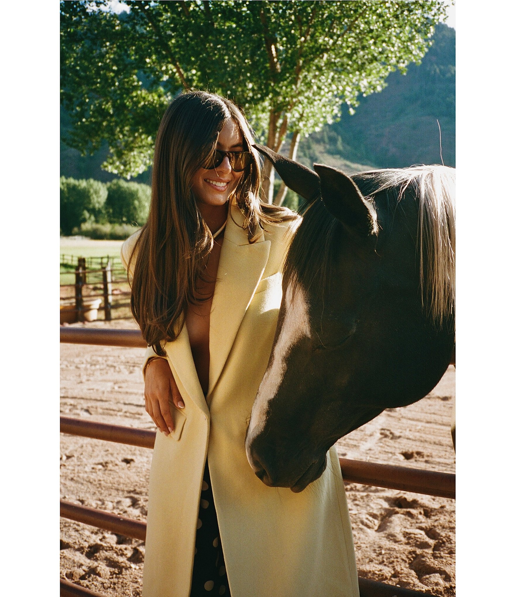 Gianni Bini x Sydney Silverman The Jenna Wool Blend Single Breasted Notch Collar Coat