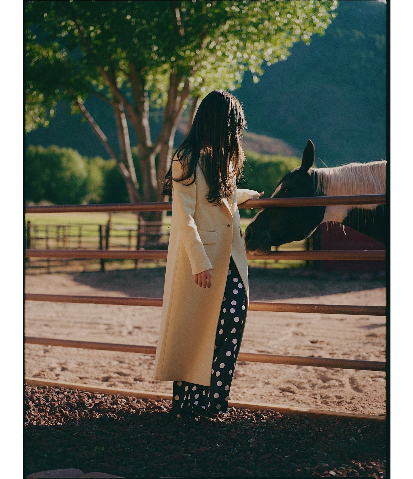 Gianni Bini x Sydney Silverman The Jenna Wool Blend Single Breasted Notch Collar Coat