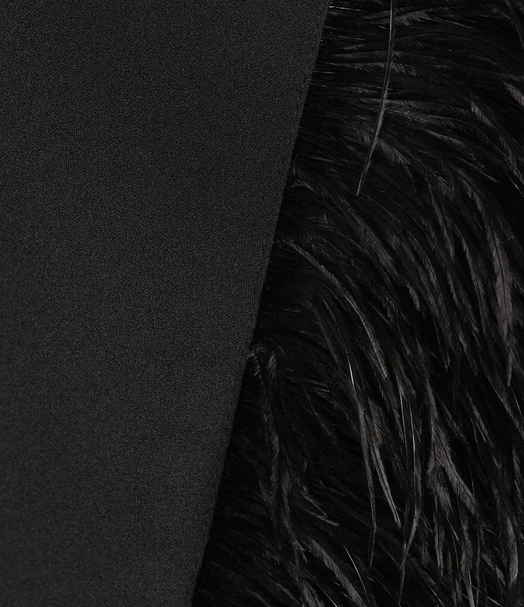 Gibson & Latimer Feather Detail Shift Short Dress
