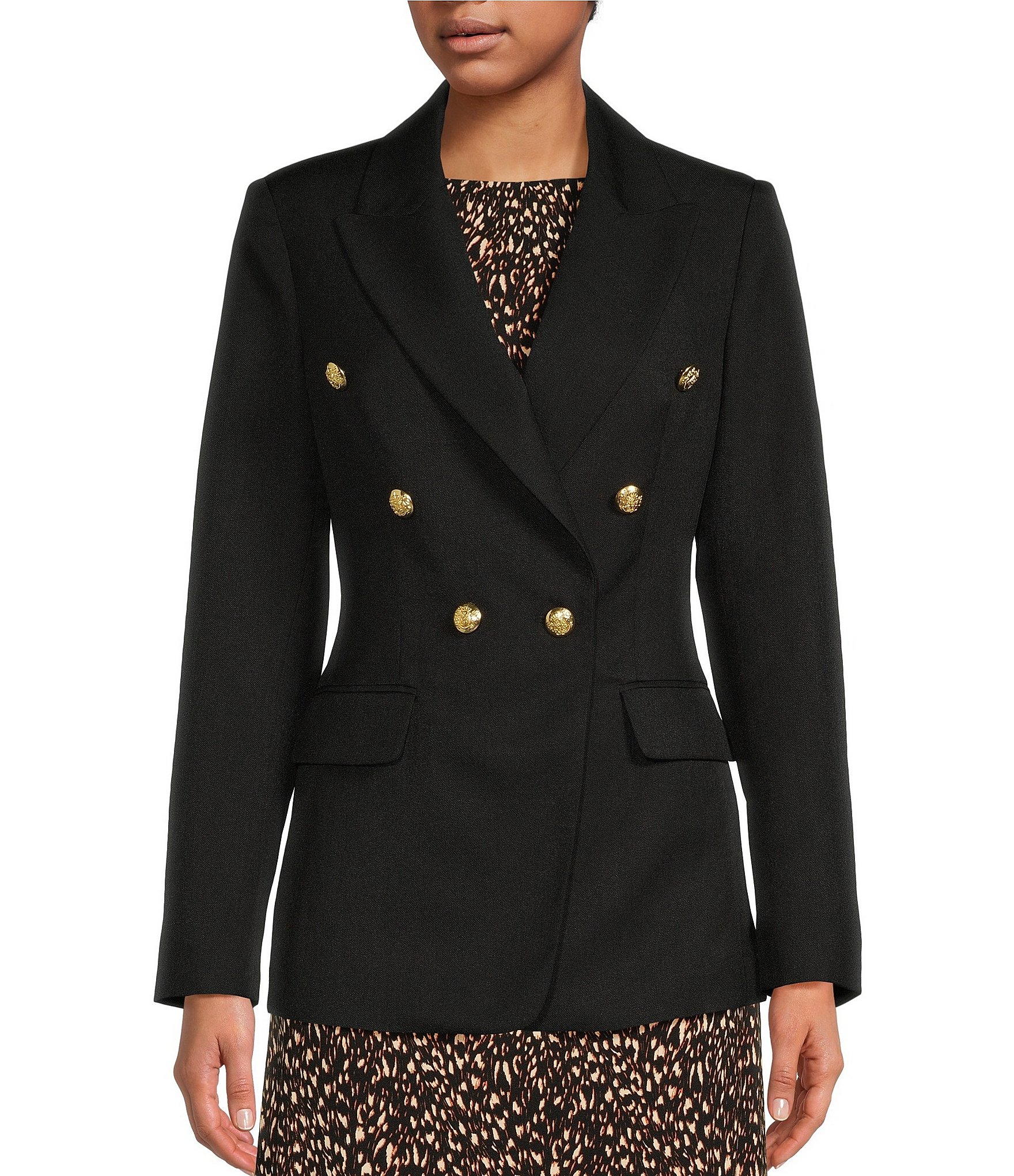 Gibson & Latimer Long Sleeve Peak Lapel Button Front Double Breasted  Classic Blazer | Dillard's