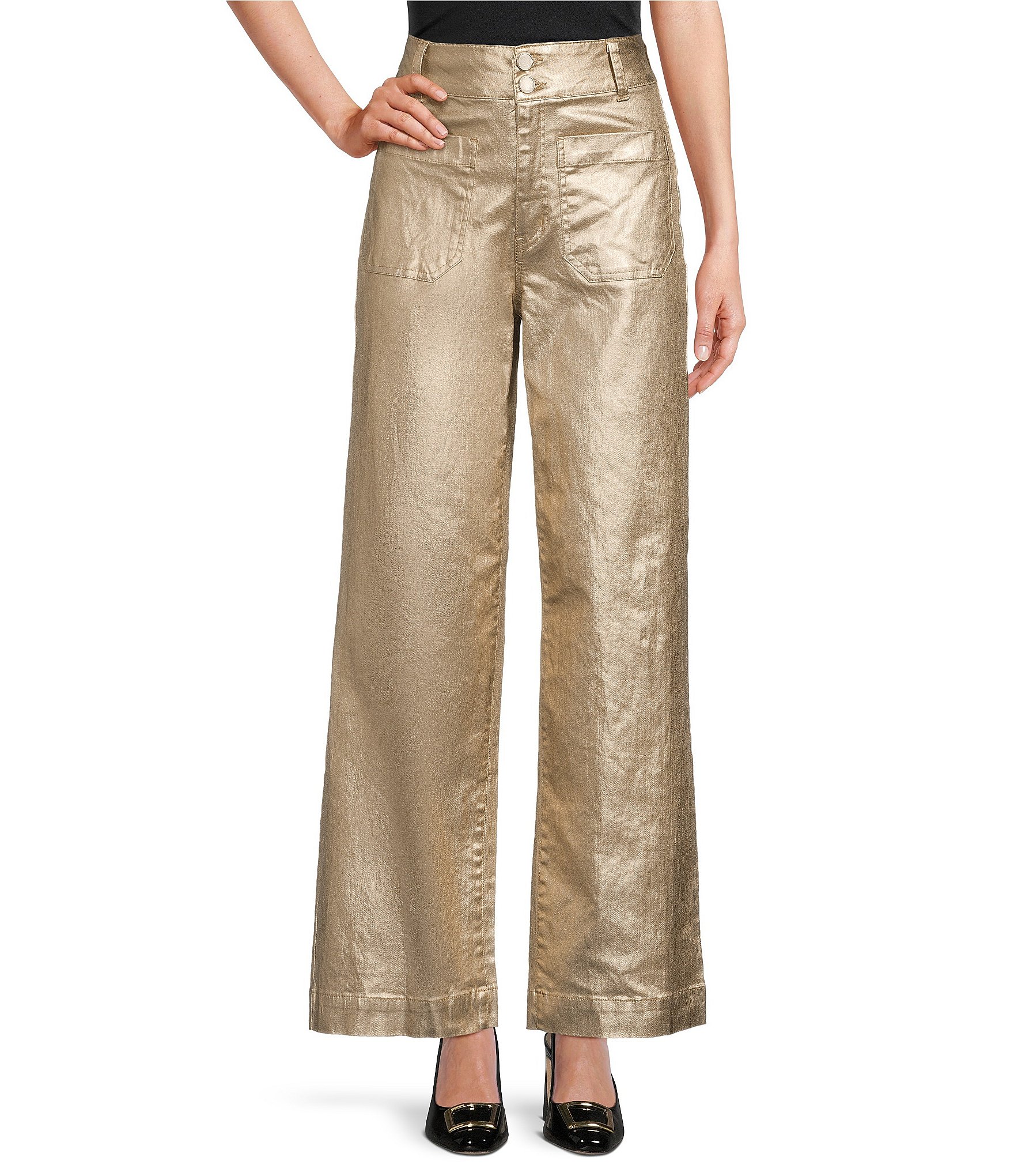 Women s Gold Casual Dress Pants Dillard s