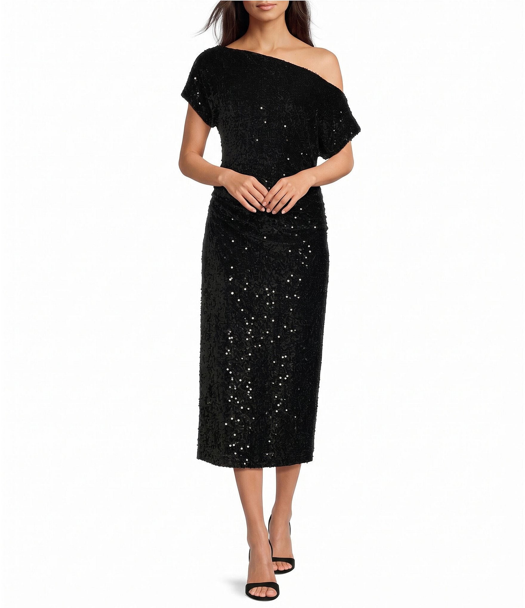 Gibson & Latimer Off the Shoulder Midi Dress