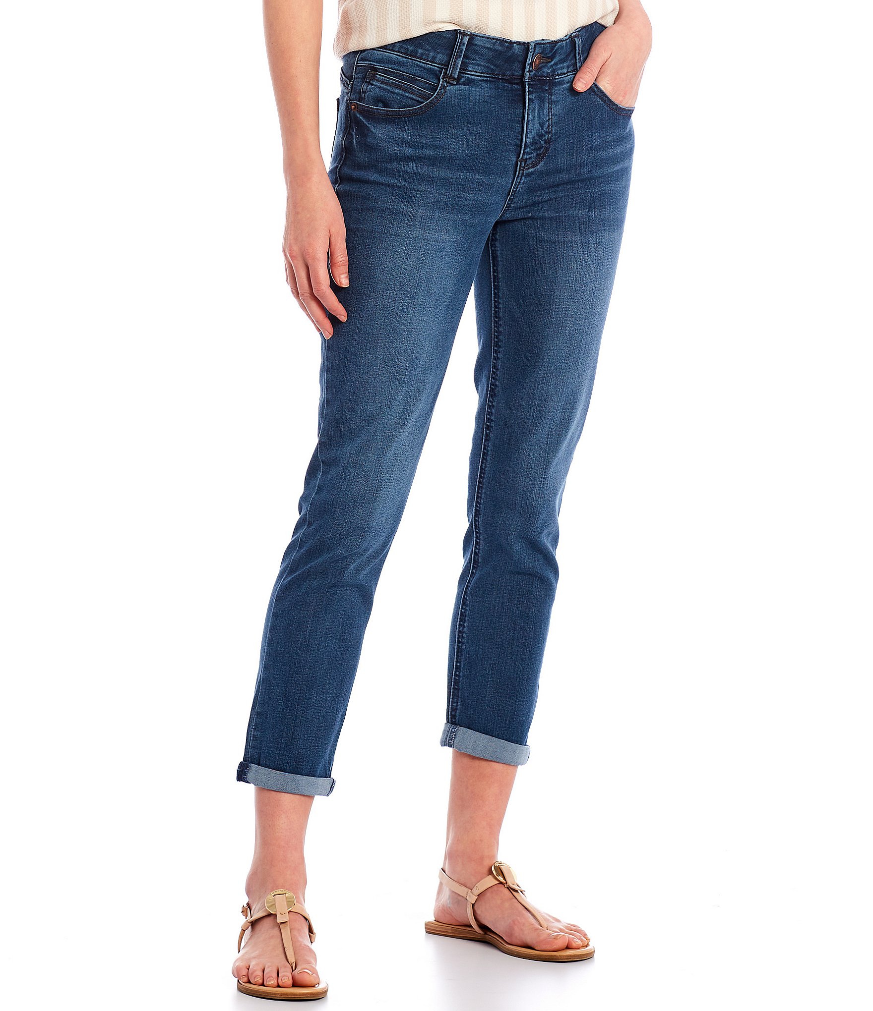 Gibson & Latimer Perfect Fit Crop Skinny Stretch Denim Jeans | Dillard's