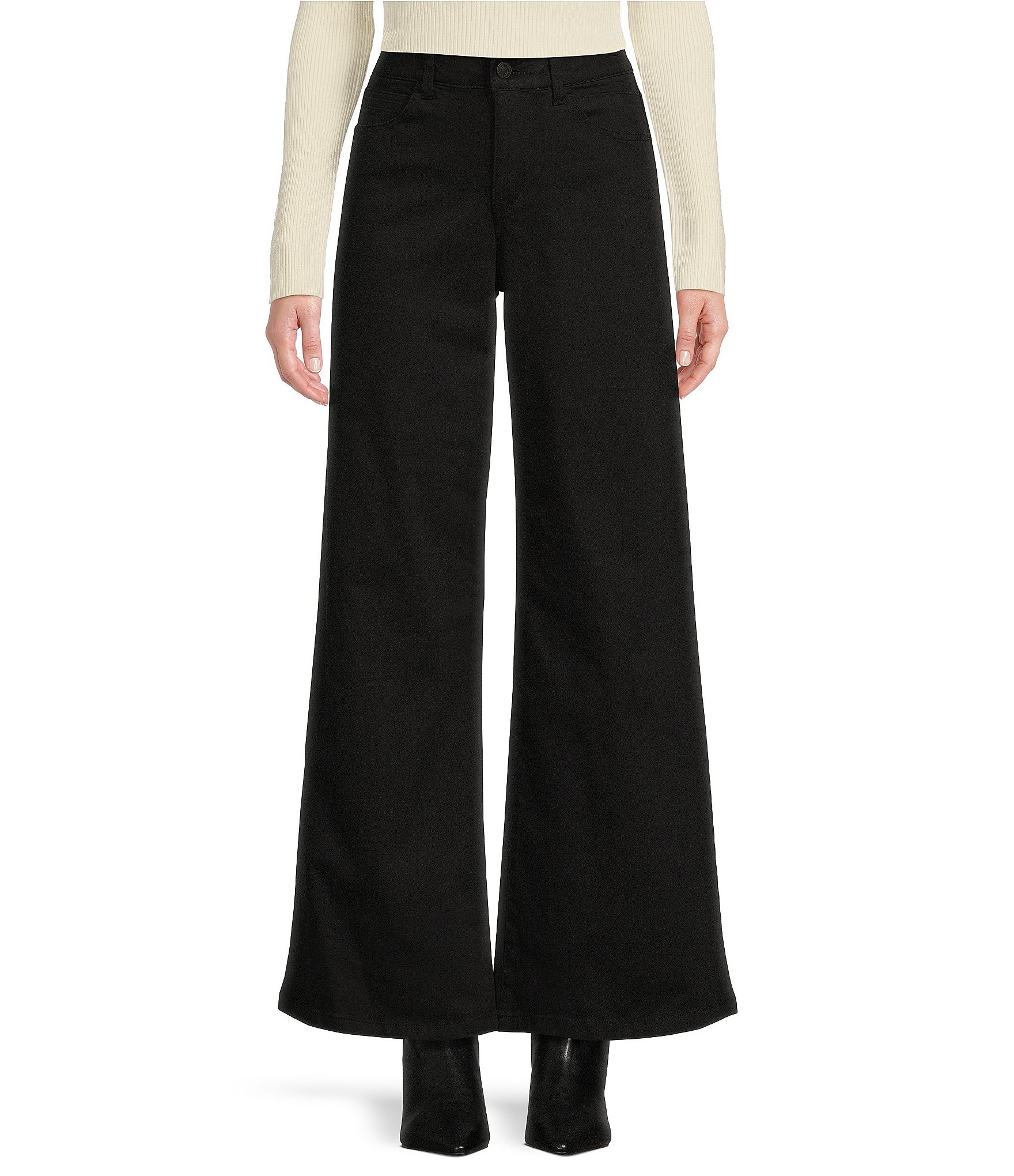 Gibson & Latimer Perfect Fit Stretch Twill High Rise Palazzo