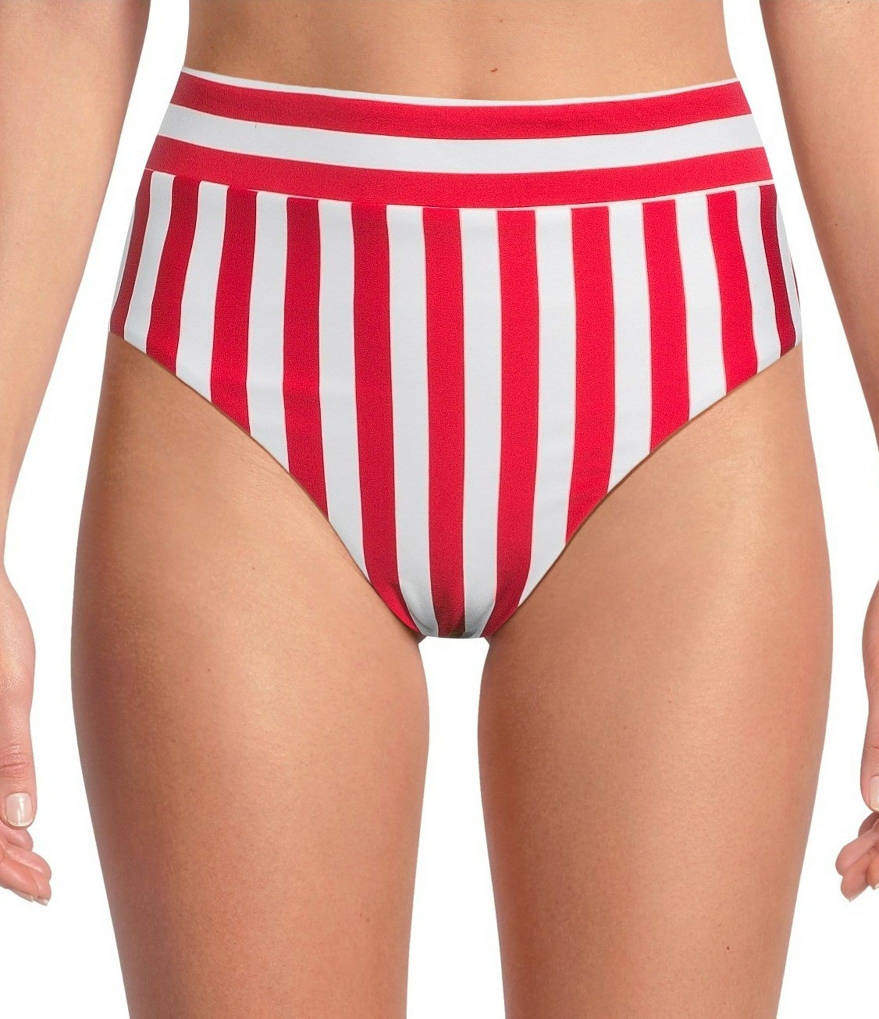 Gibson & Latimer Shoreline Stripe High Waist Swim Bottom