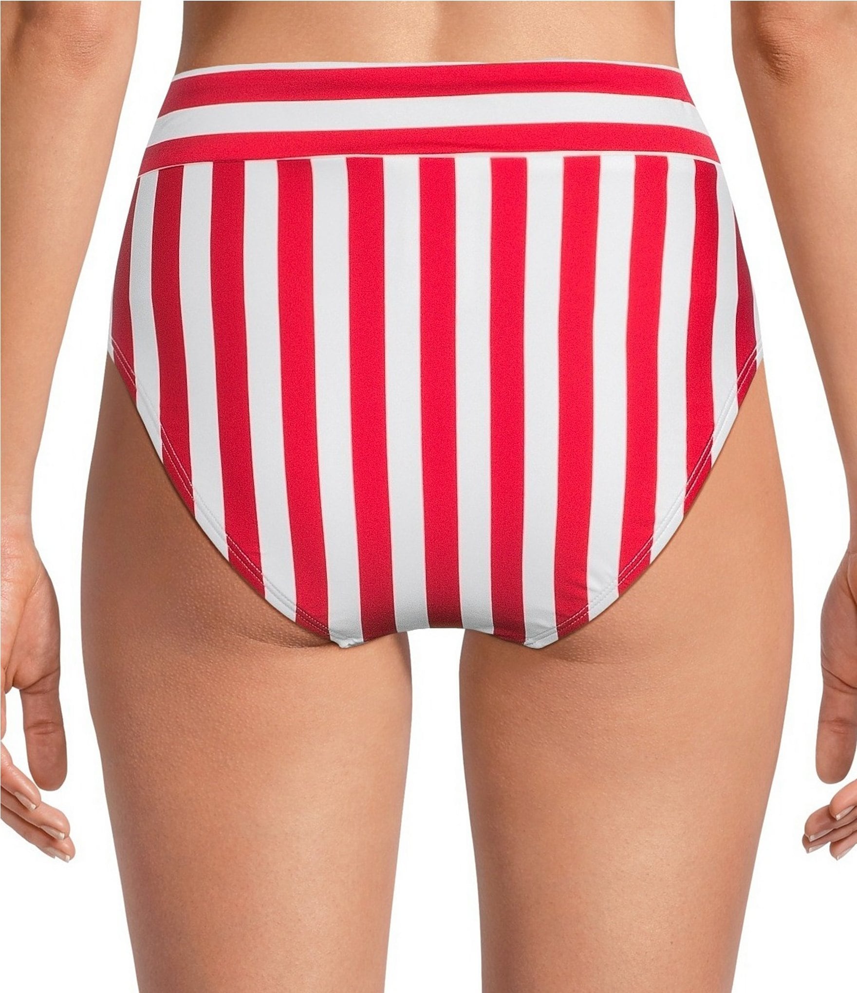 Gibson & Latimer Shoreline Stripe High Waist Swim Bottom