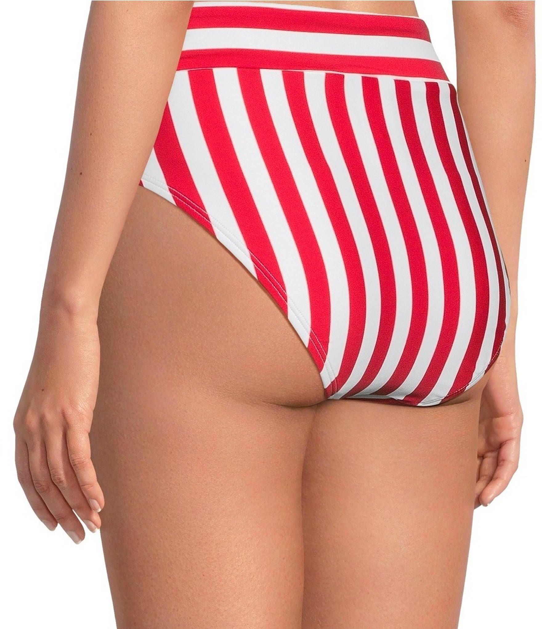Gibson & Latimer Shoreline Stripe High Waist Swim Bottom