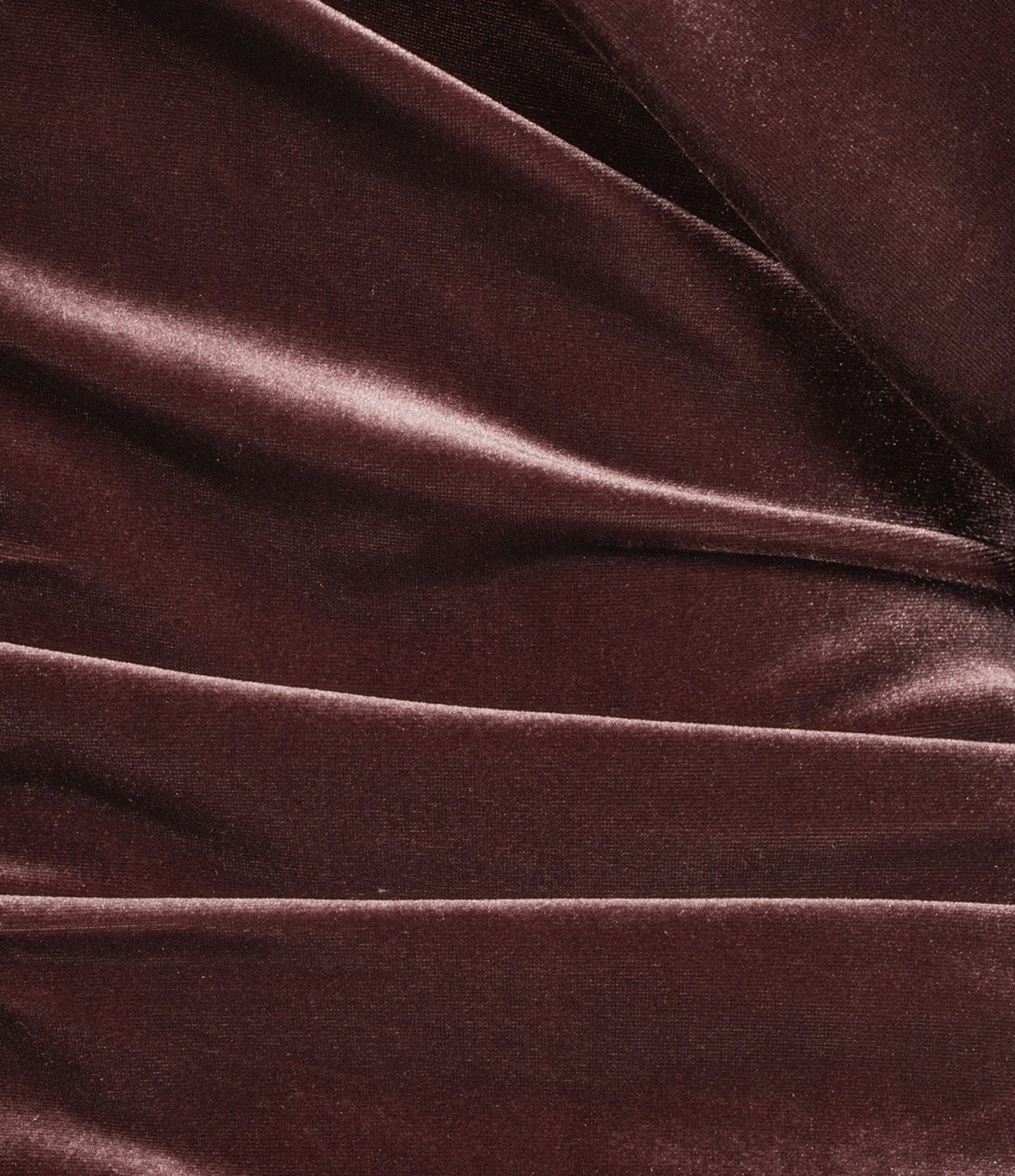 Gibson & Latimer Velvet Asymmetric Neck One Shoulder Off-The-Shoulder Short Sleeve Ruched Sheath Midi Dress