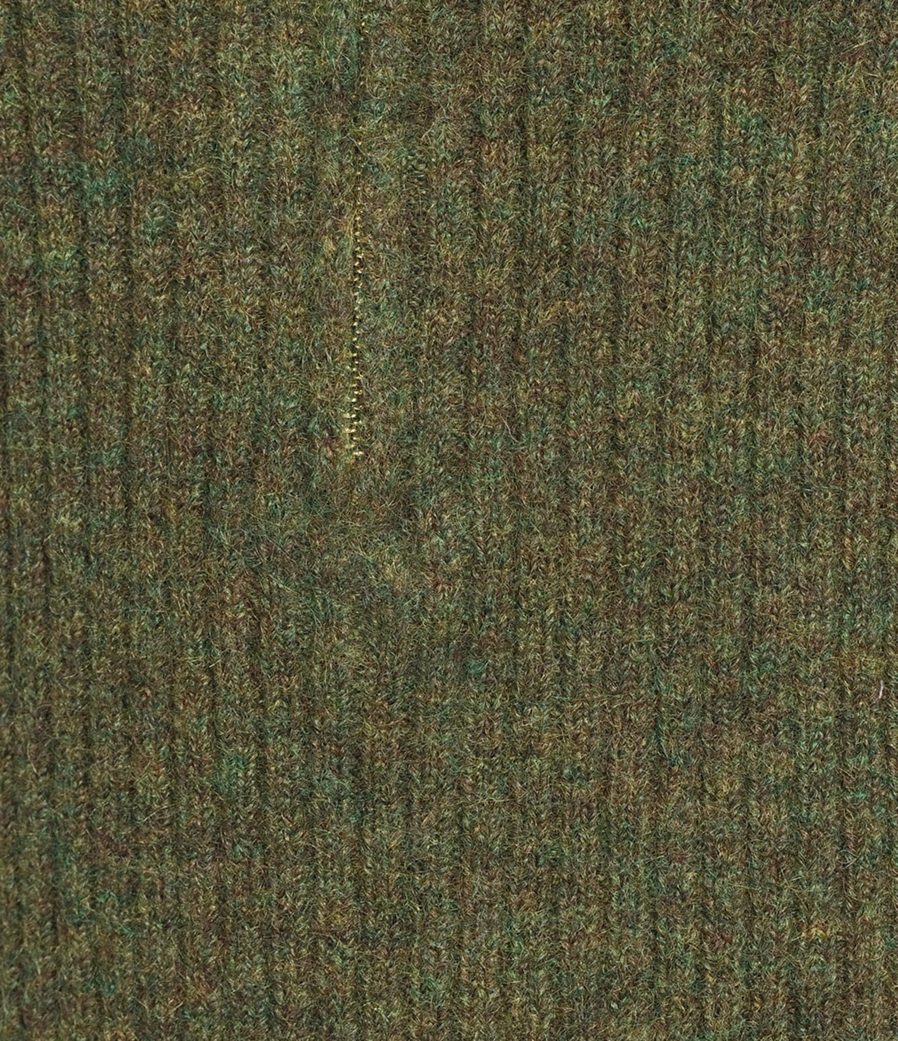 Gibson & Latimer Wool Blend Knit Mock Quarter Zip Dropped Long Wide Sleeve Pullover Sweater