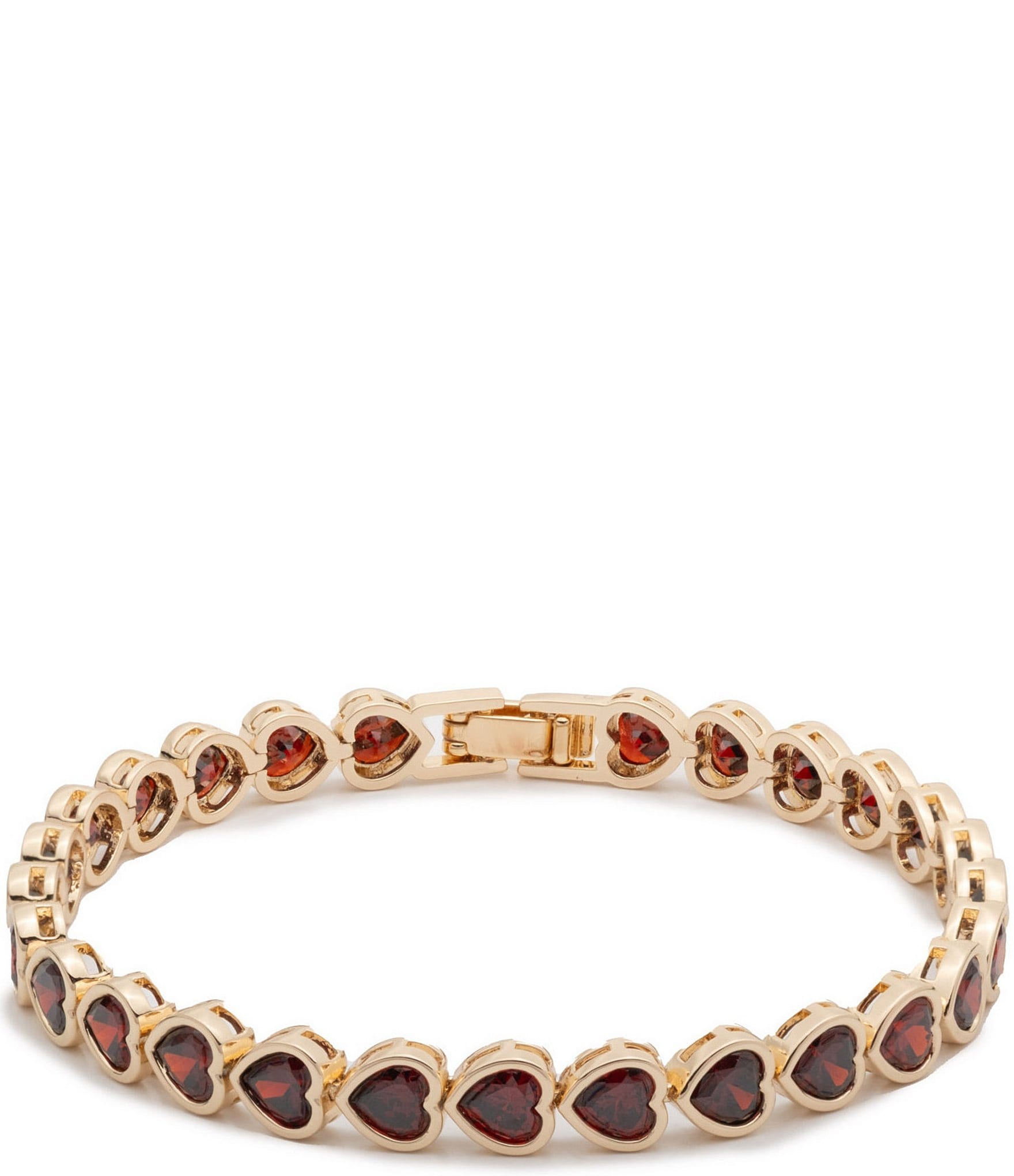 Givenchy Crystal CZ Heart Flex Line Bracelet