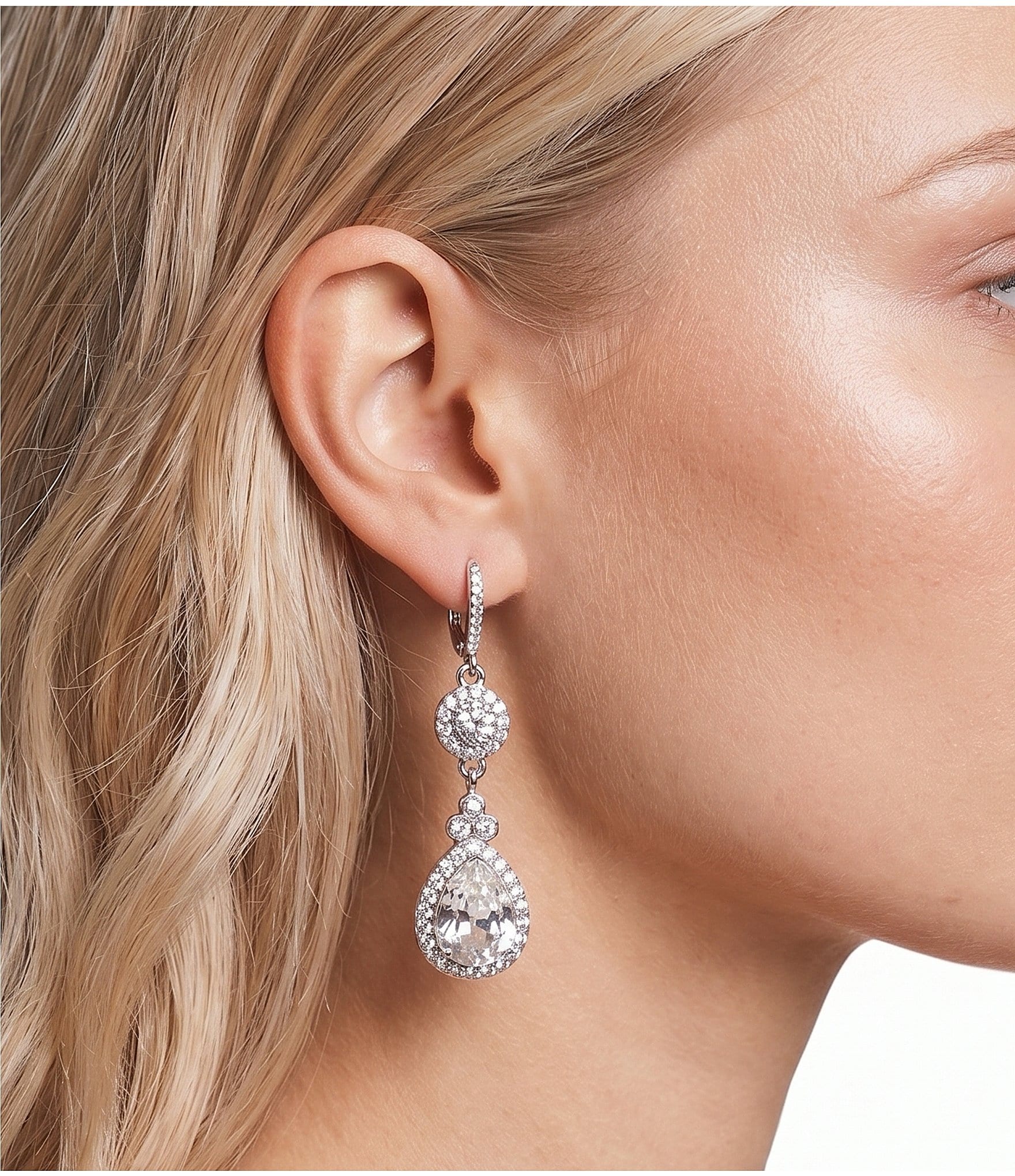 Givenchy Crystal Linear Earrings