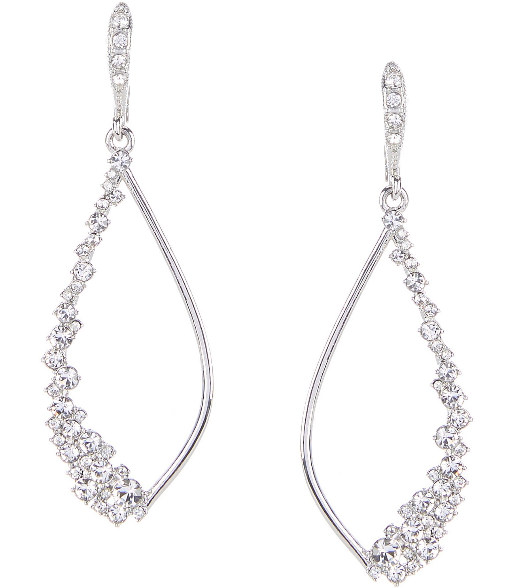 Givenchy Open Drop Crystal Earrings at Von Maur