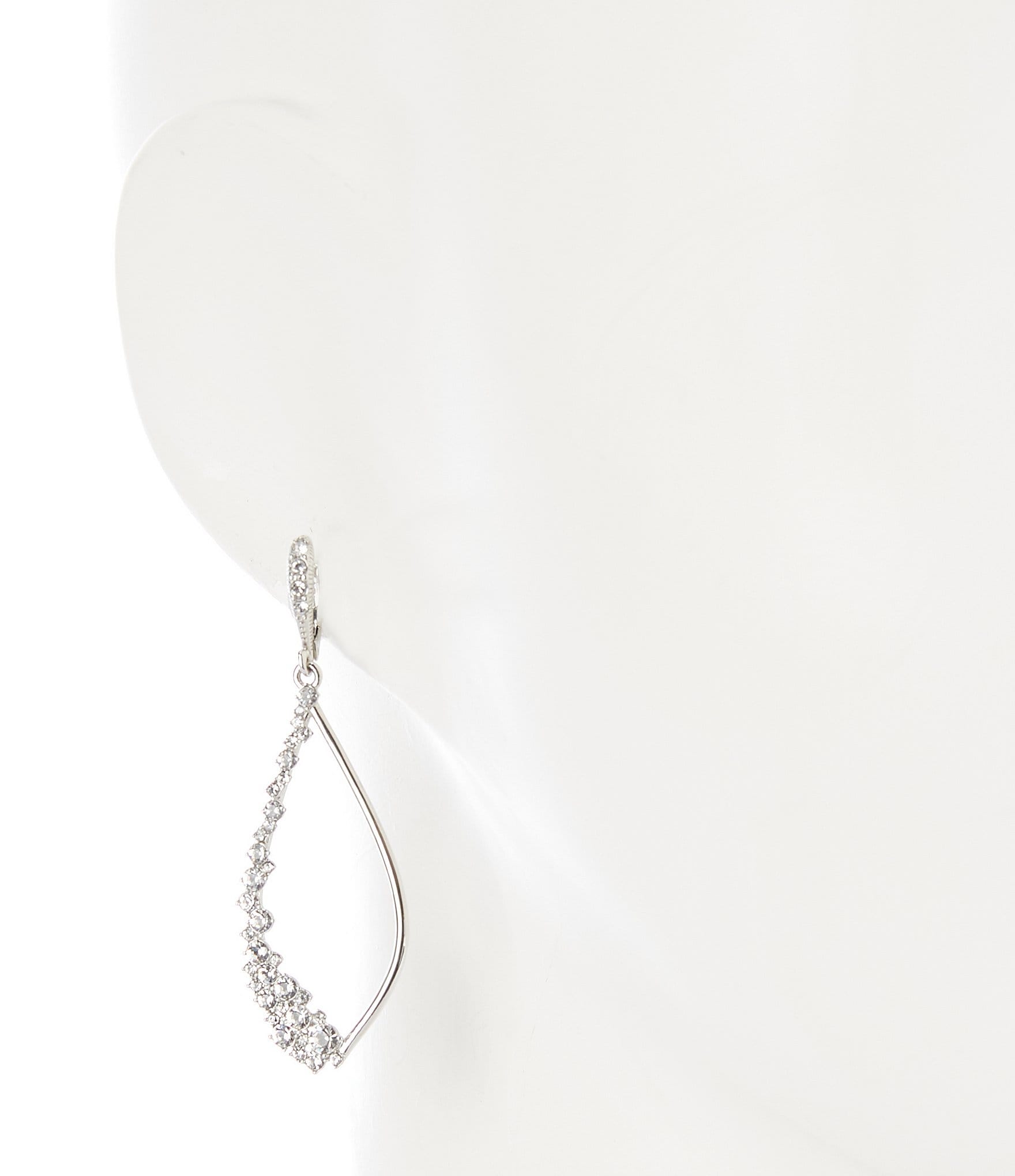 Givenchy Crystal Open Drop Earrings