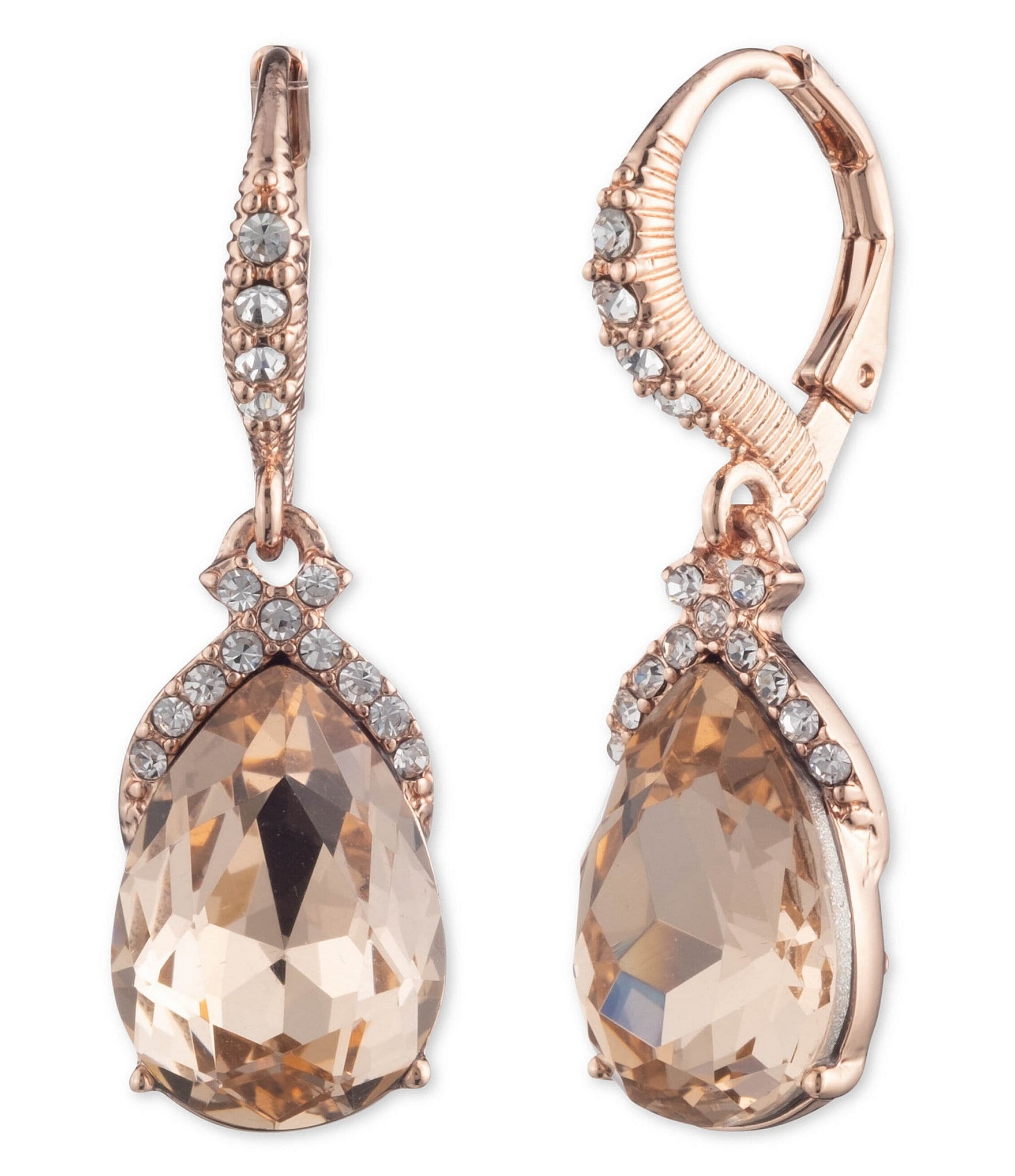 Givenchy Rose Gold Pear Drop Earrings | Dillard's