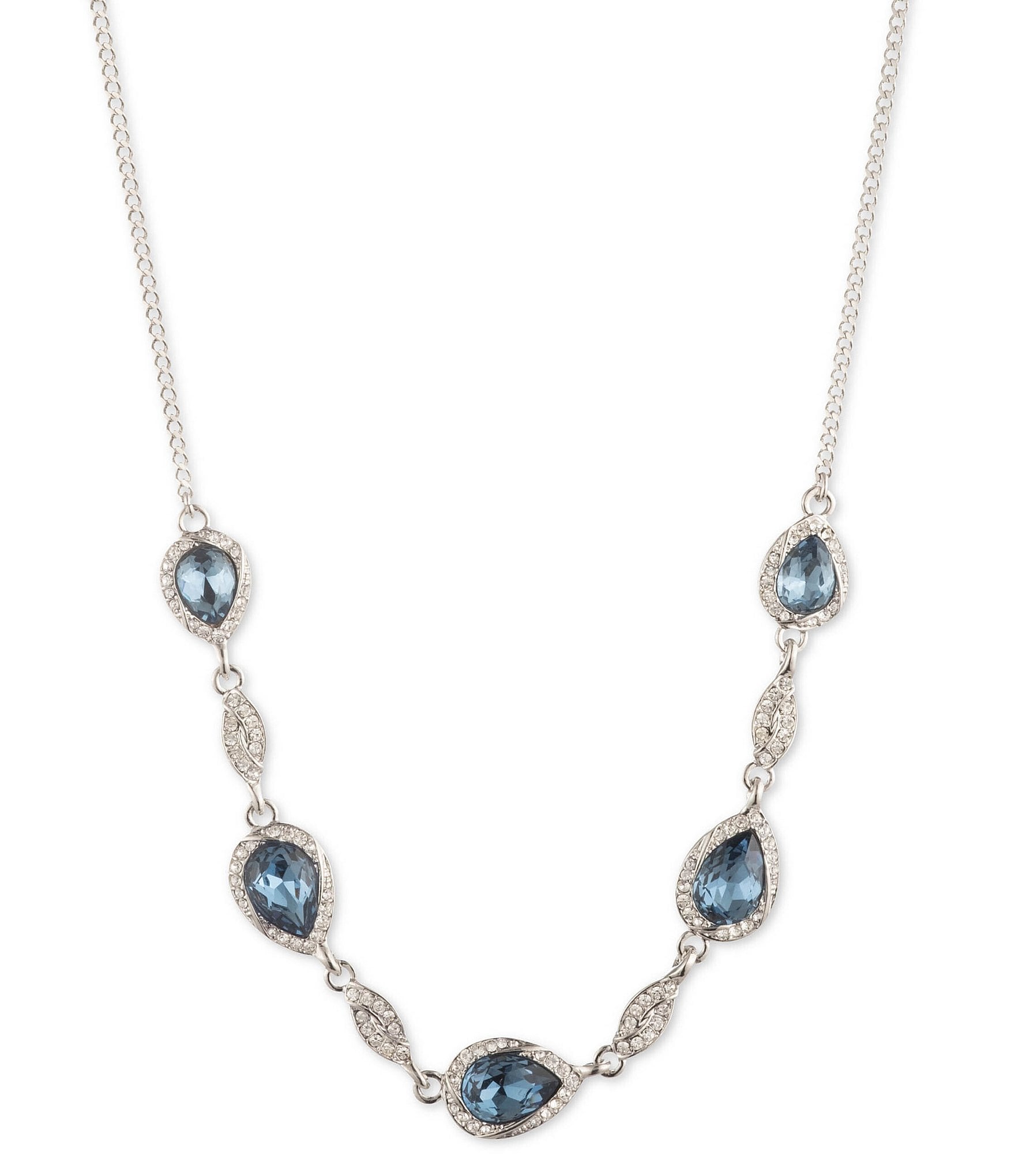 Givenchy blue discount crystal necklace