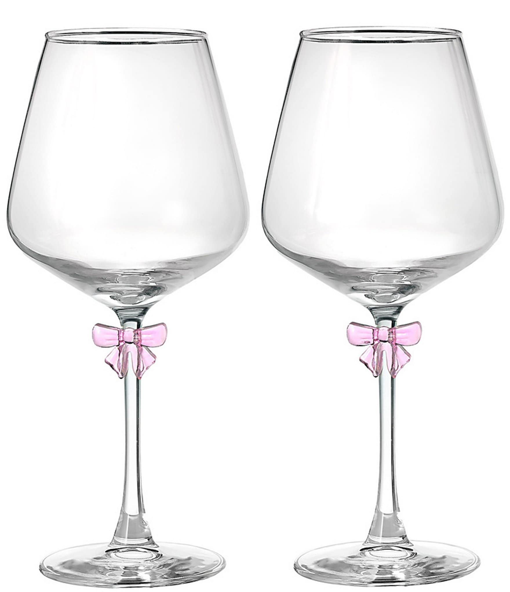 Godinger Bow Balloon Wine Goblet, Set of 2, 19 oz.