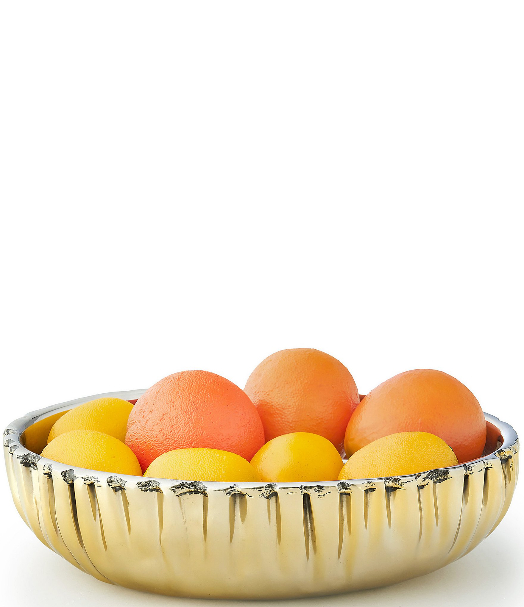 Godinger Cerro Gold Double Wall Oval Serve Bowl, Small