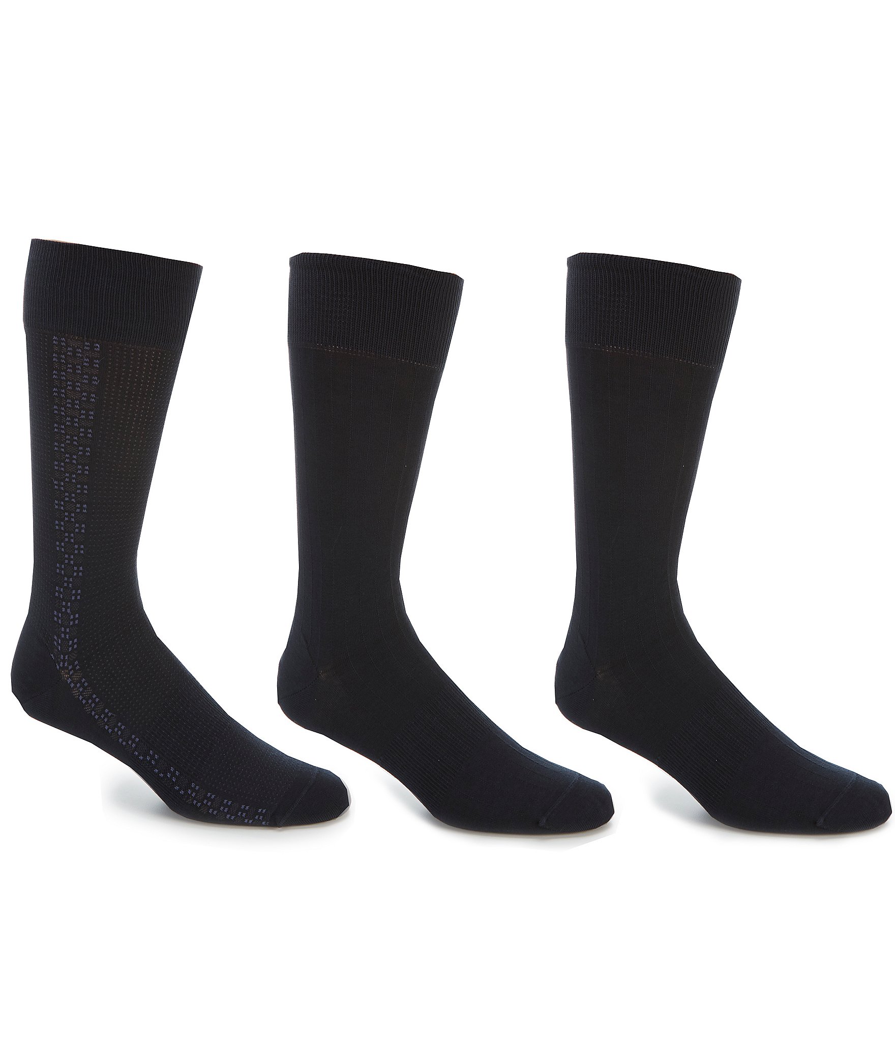 Gold Label Roundtree & Yorke Assorted Pattern & Solid Crew Socks 3-Pack ...