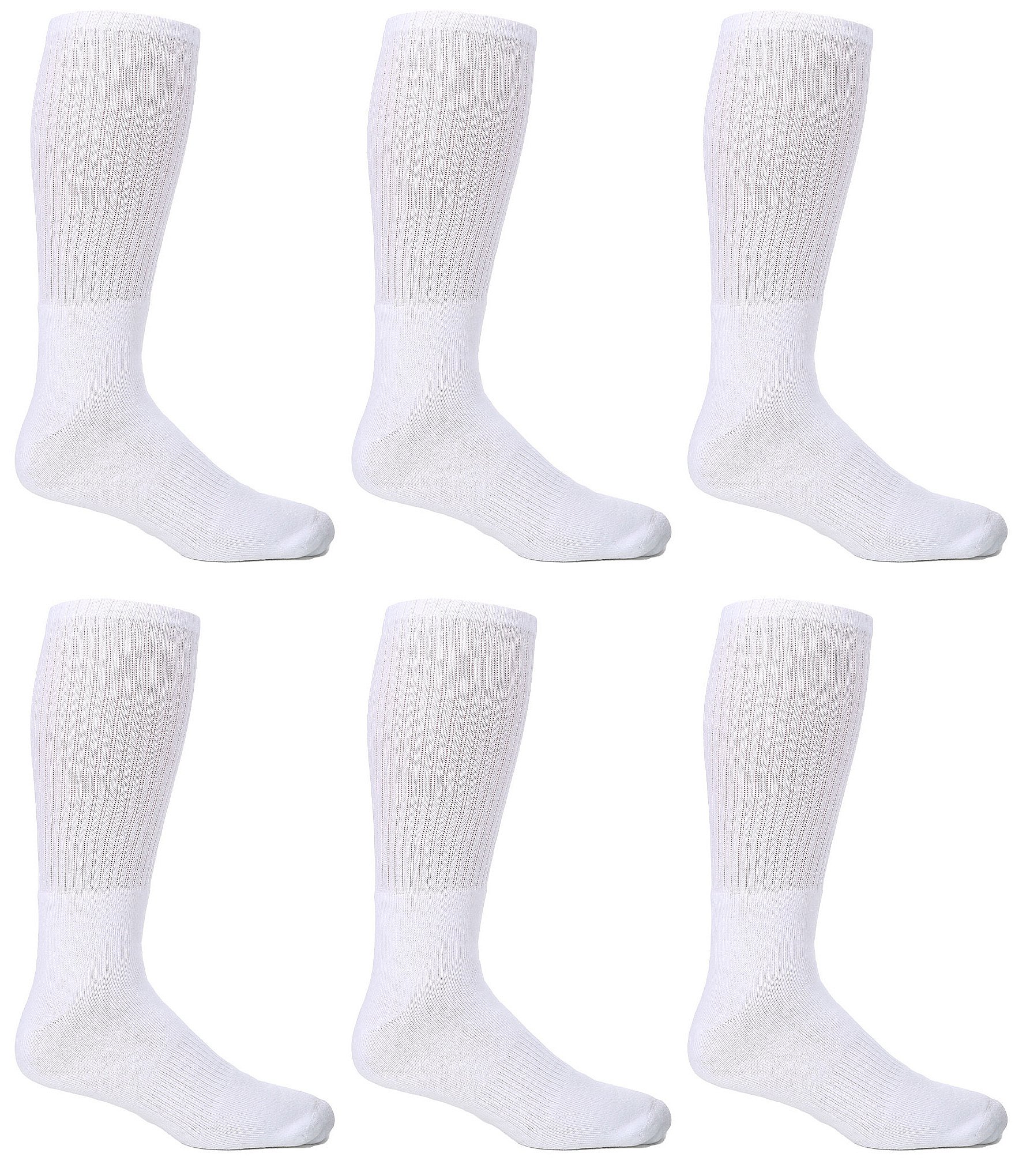 Gold Label Roundtree & Yorke Big & Tall Cushion 6-Pack Crew Athletic Socks