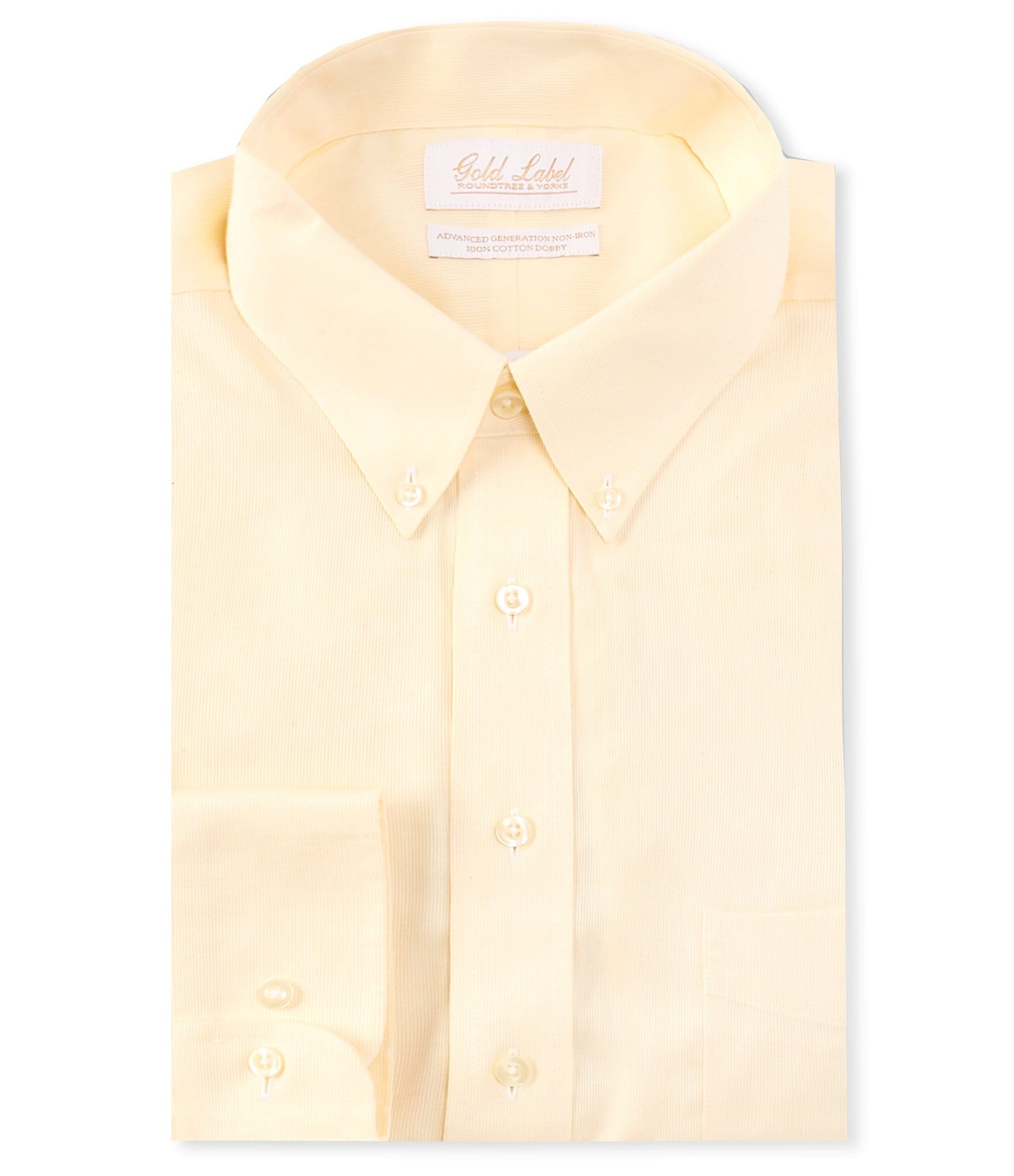 Roundtree & Yorke Gold Label Dress Shirt Modal Blend Med Char Color, M