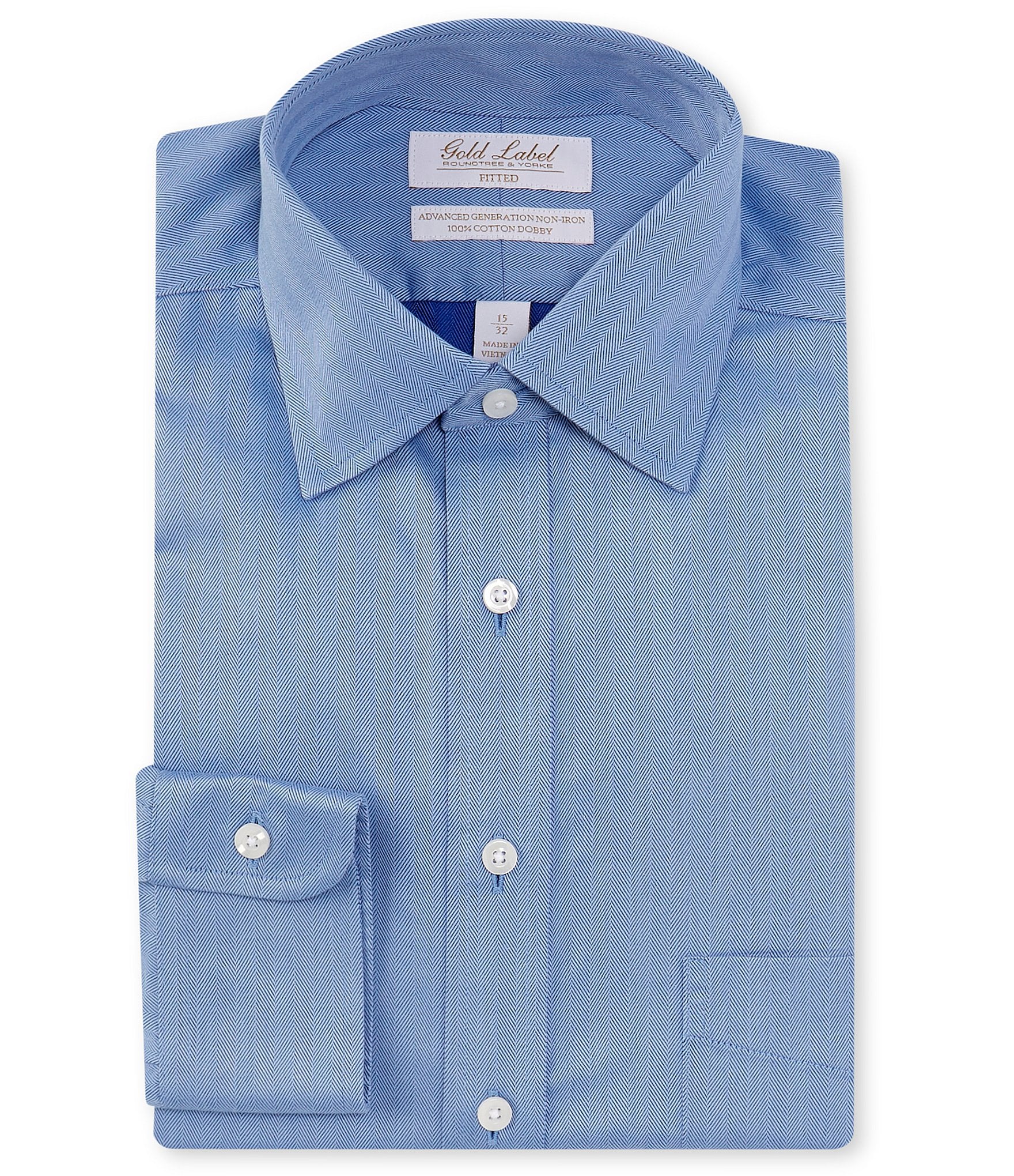 Roundtree & Yorke Men's Spread Collar Dress Shirts