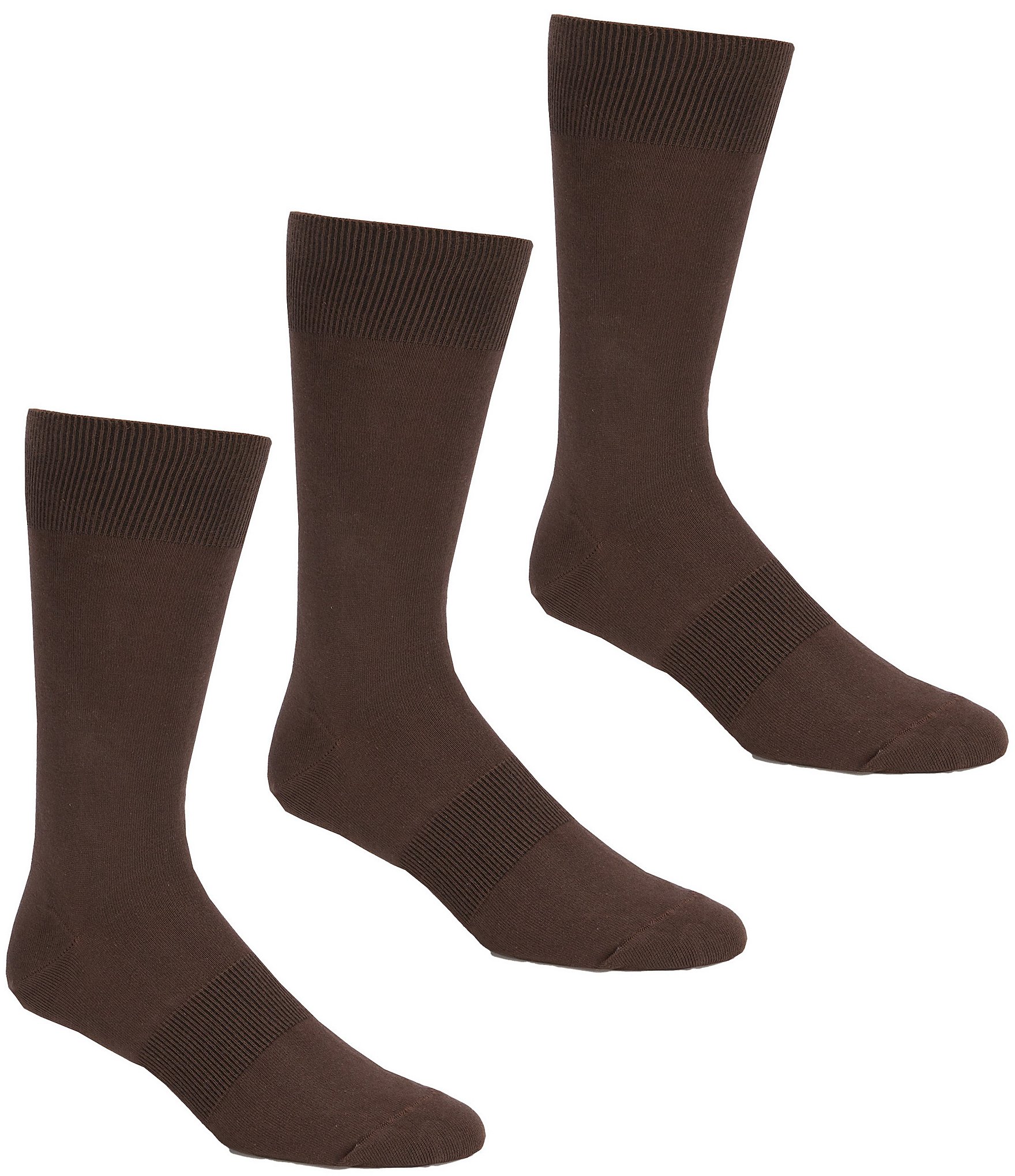 Gold Label Roundtree & Yorke Solid Crew Socks 3-Pack