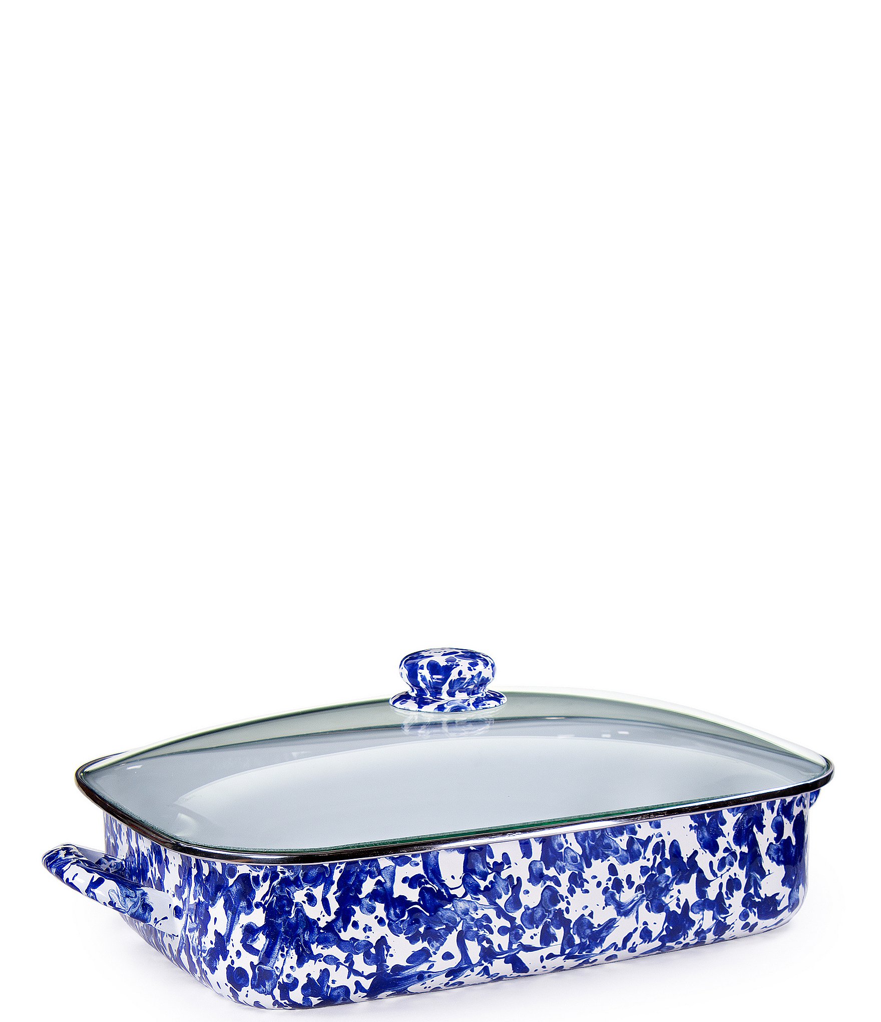 Golden Rabbit Cobalt Swirl Roasting Pan | Dillard's