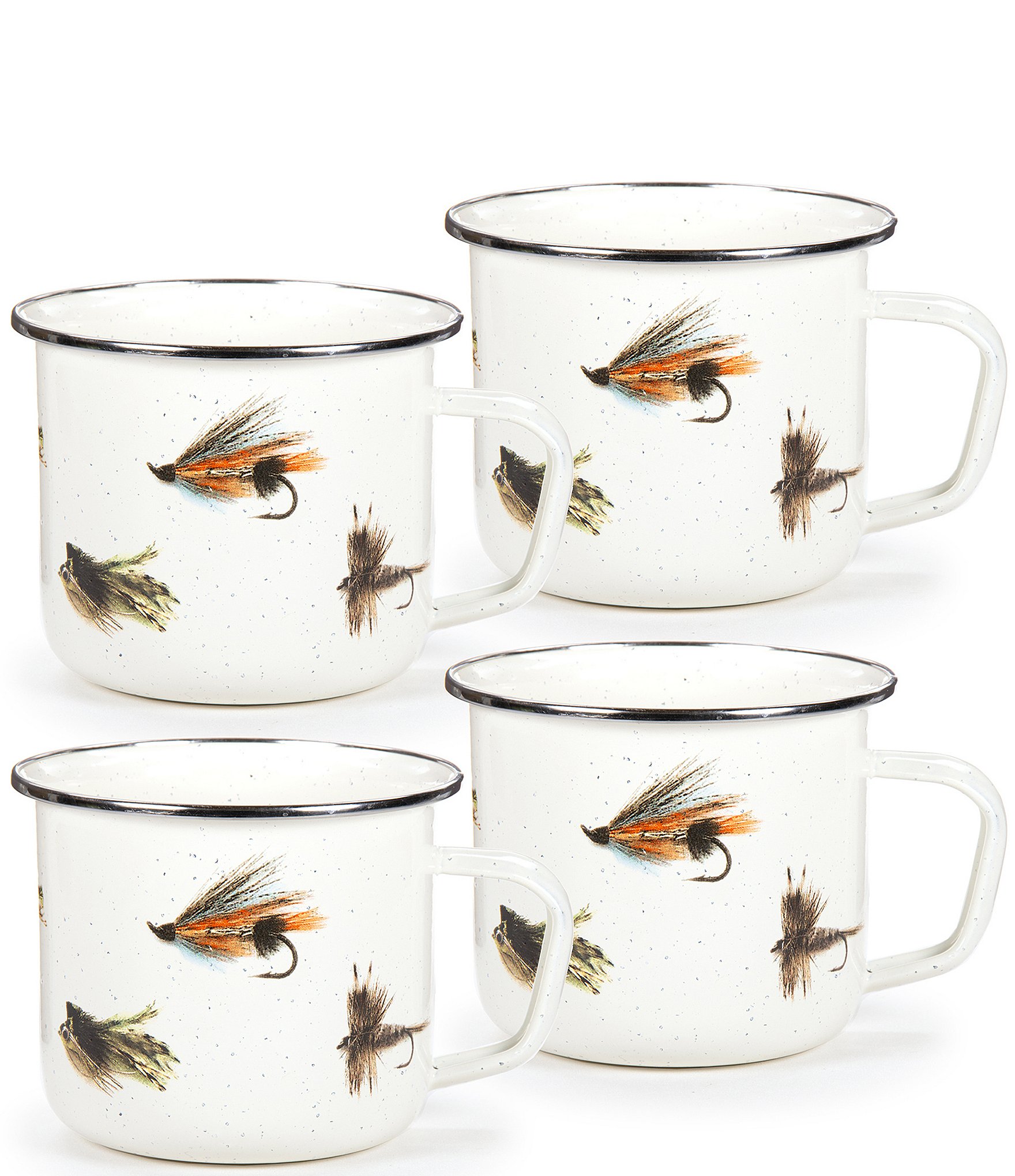 Fish Set of 4 Latte Mugs