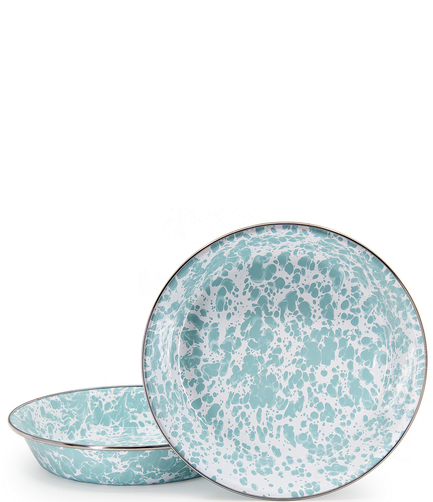 Golden Rabbit Sea Glass Soup Bowls (Set of 4) Teal