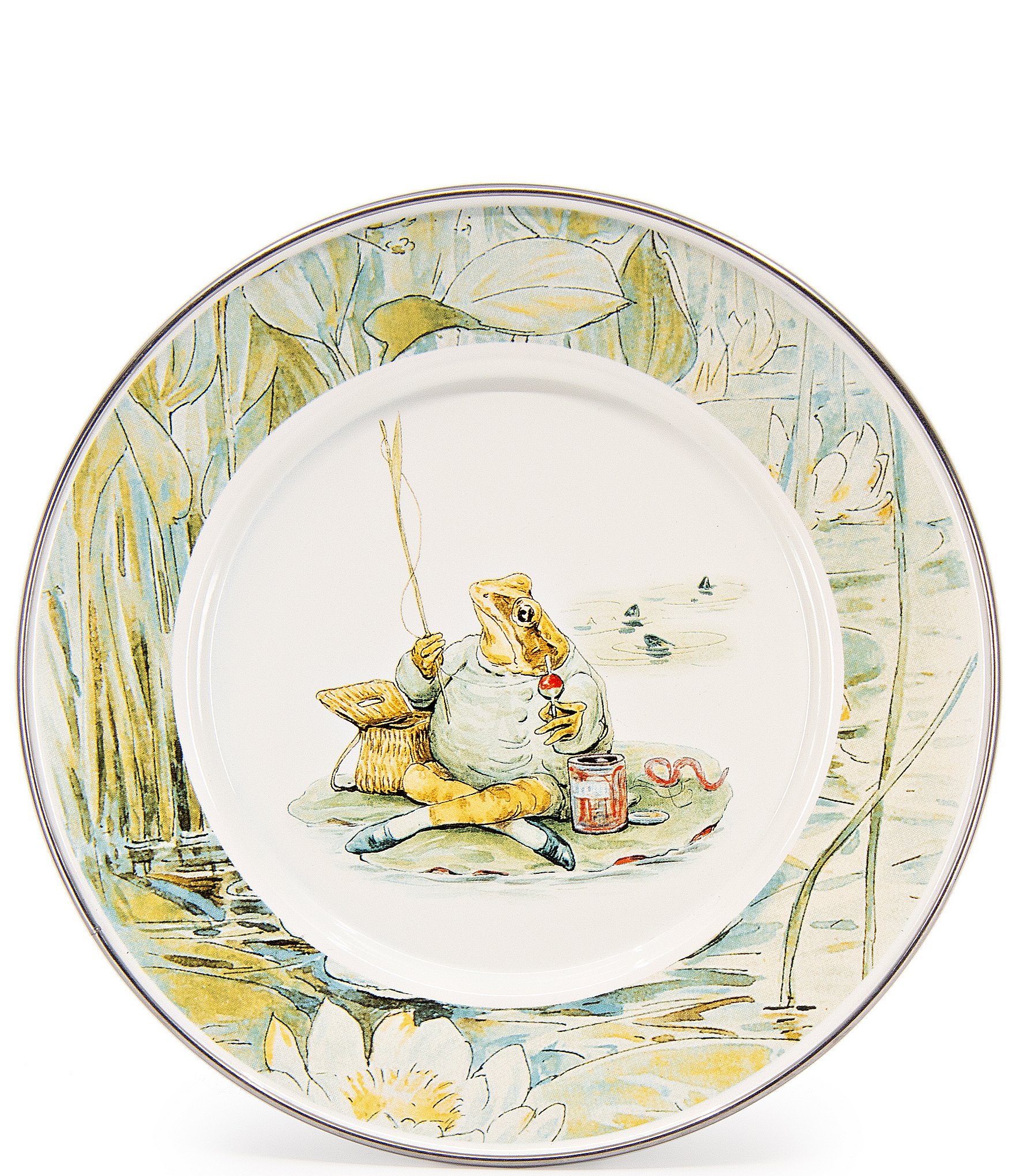 Golden Rabbit Enamelware Jeremey Fisher Child Set