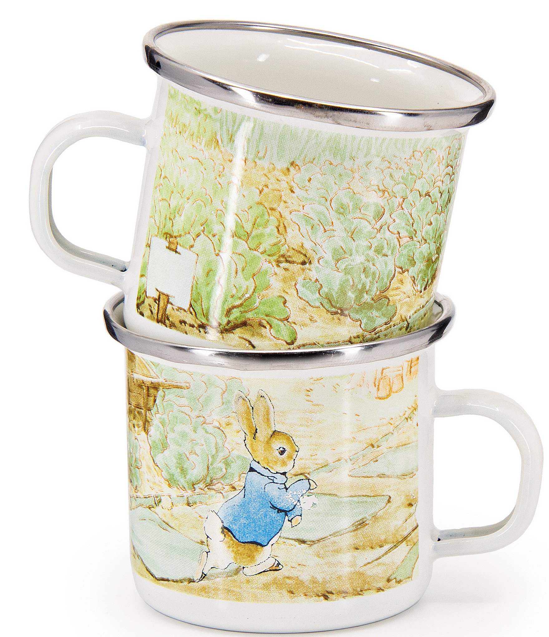 Golden Rabbit Enamelware Peter Rabbit™ Child Mugs, Set of 4