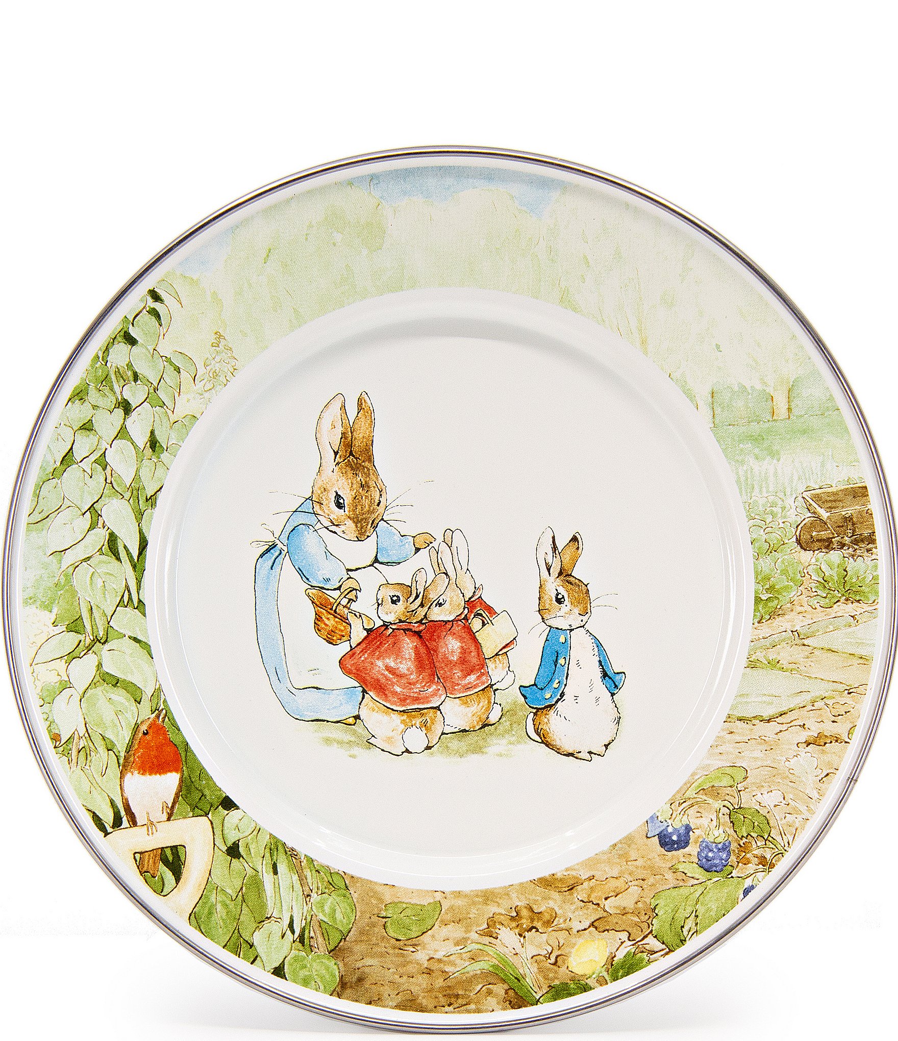 Golden Rabbit Enamelware Peter Rabbit™ Child Plates, Set of 4