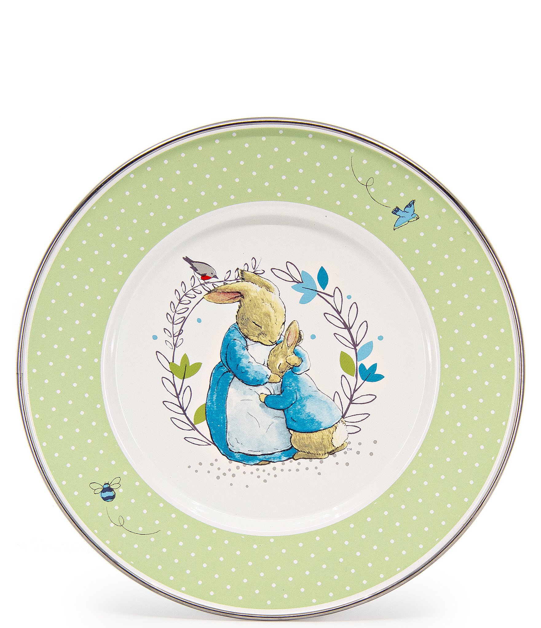 Golden Rabbit Enamelware Polka Dot Peter Rabbit™ Child Set