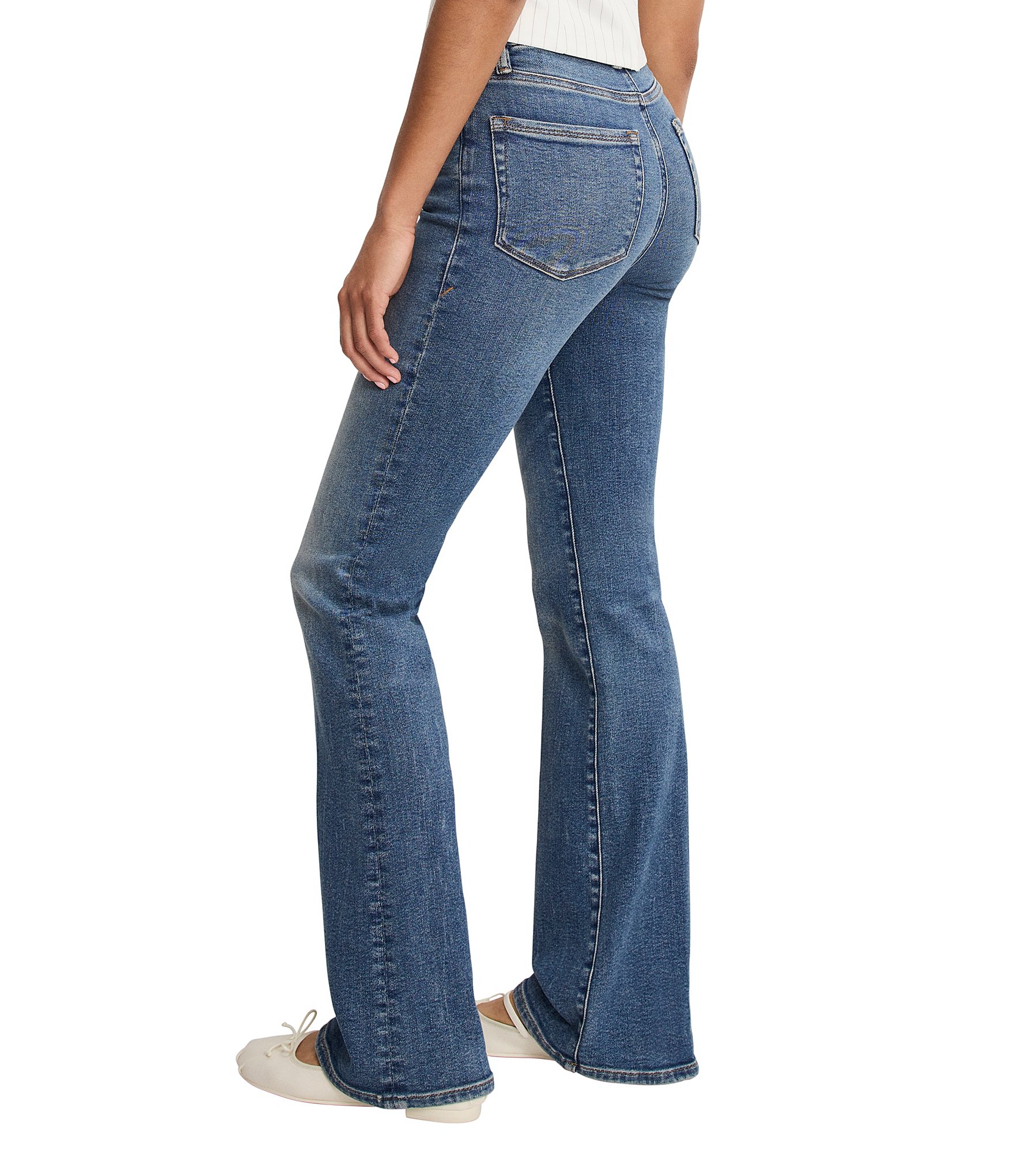 Good American Good Classic Stretch High Rise Bootcut Jeans