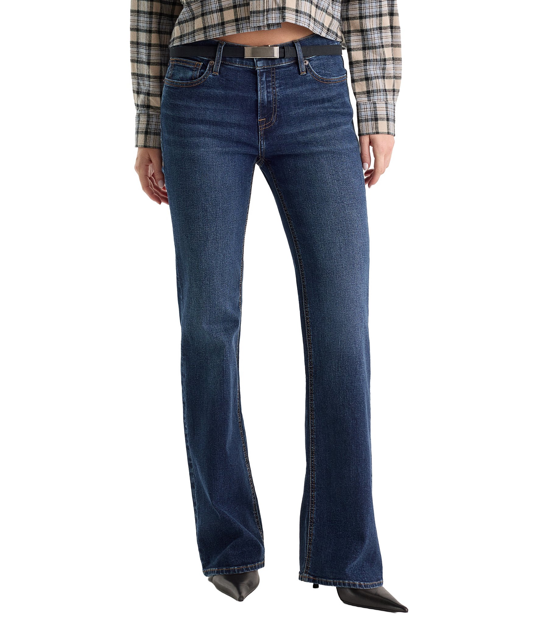 Good American Good Low Rise Bootcut Denim Jeans
