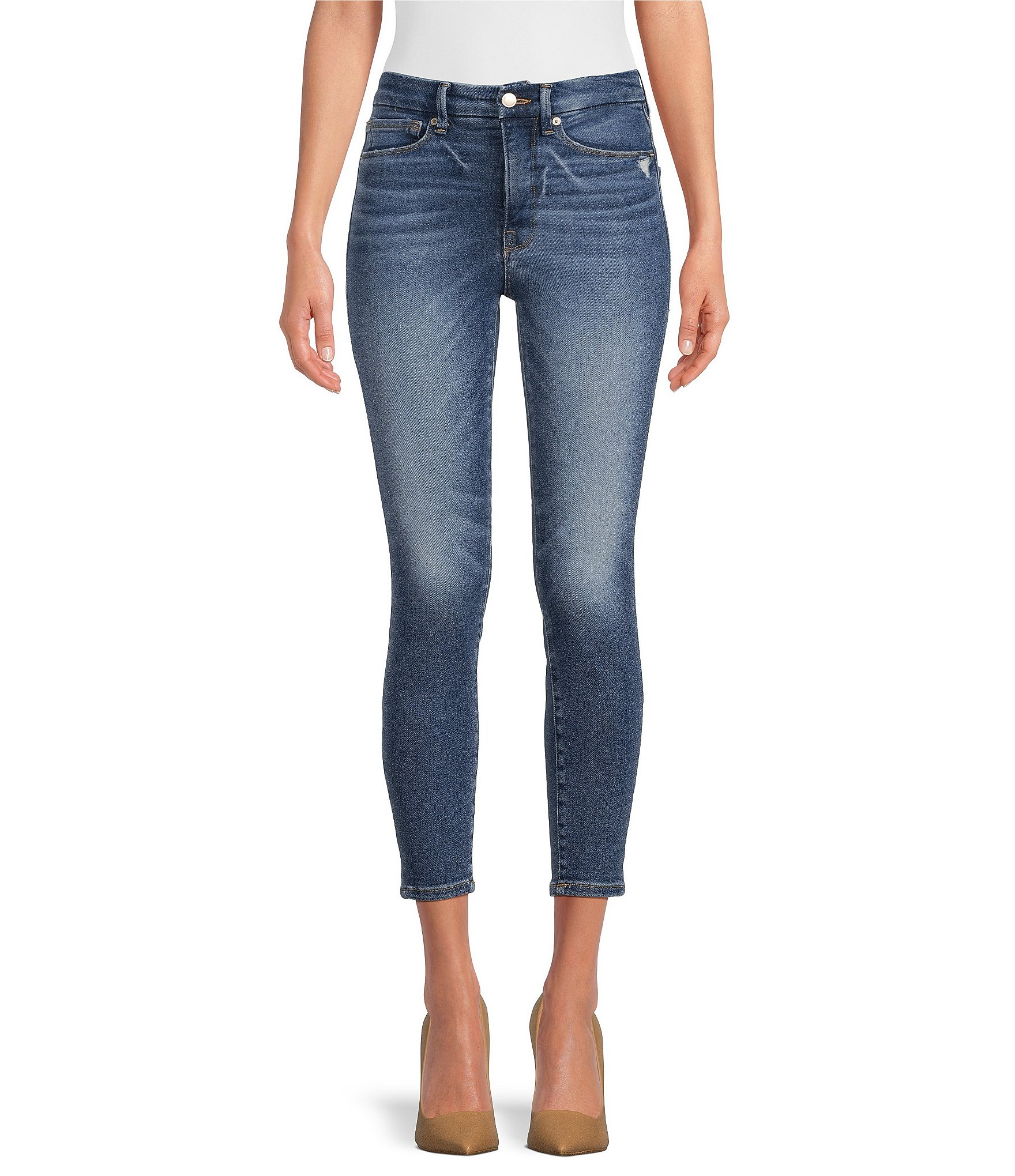 Good American Good Waist Cropped Skinny Jeans | Dillard's