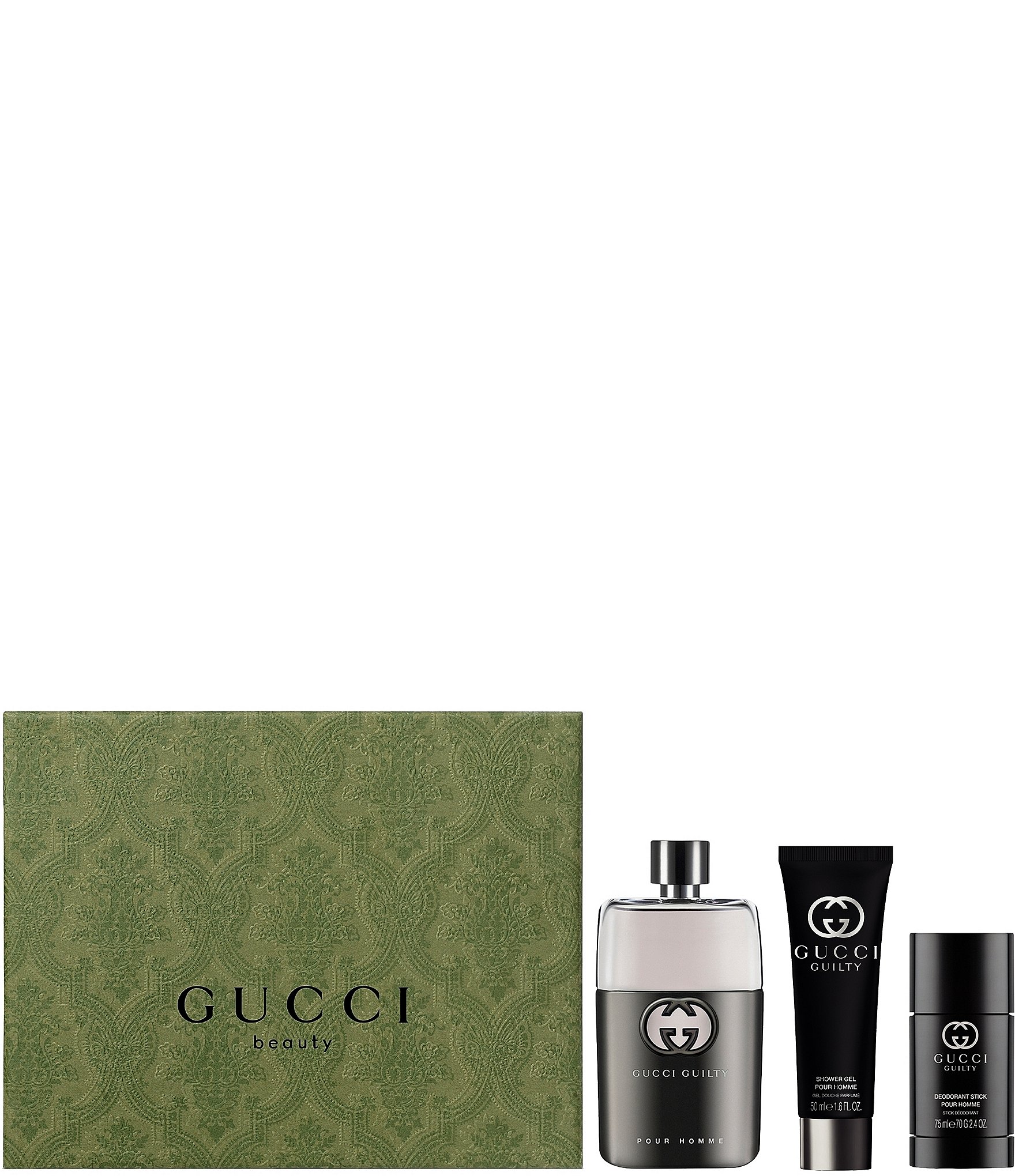 Gucci Men's 3-Piece Guilty Pour Homme Eau de Toilette Spring Gift Set ...