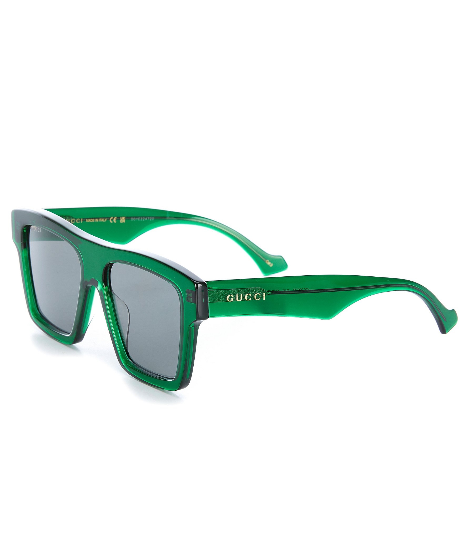 Gucci Green Men's Square Sunglasses | Dillard's