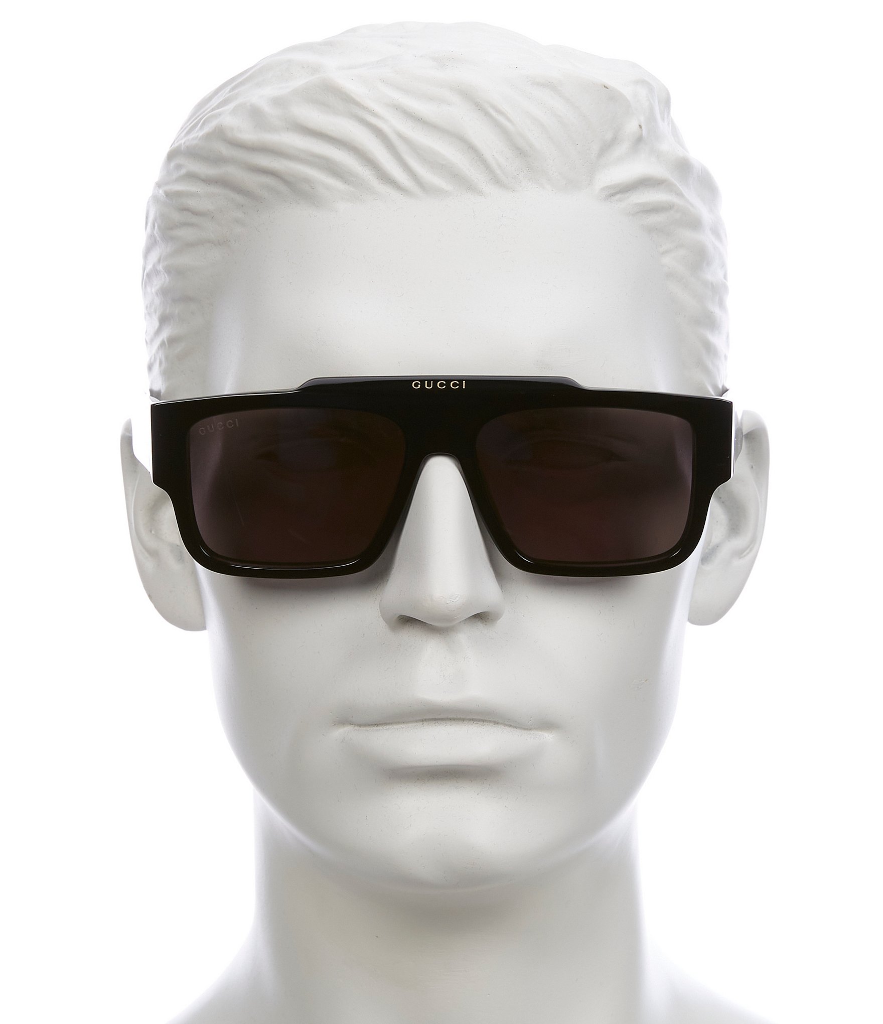 Gucci Men's GG1460S Lettering 56mm Rectangle Sunglasses