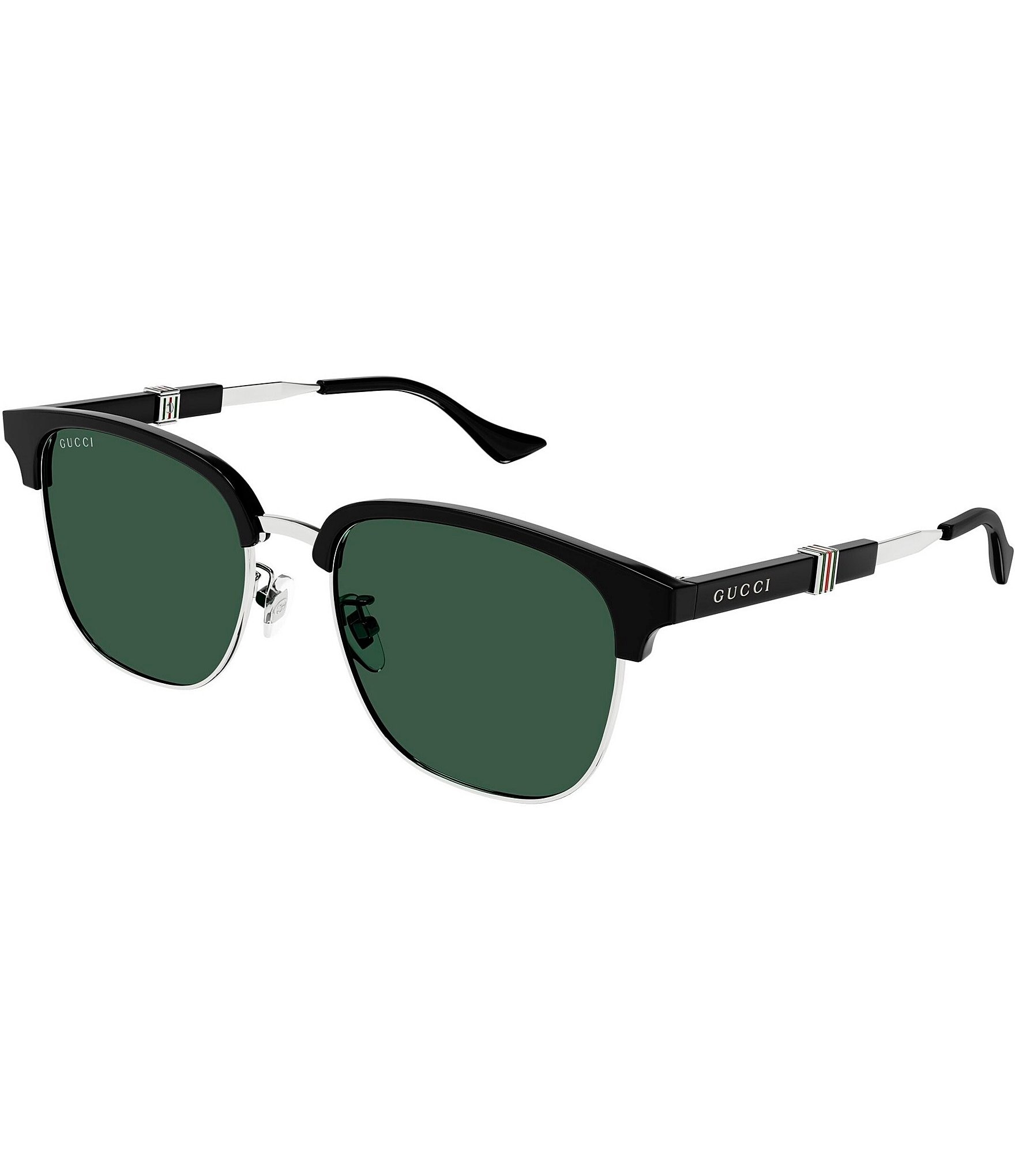 Gucci Men's Running Web 55mm Round Sunglasses