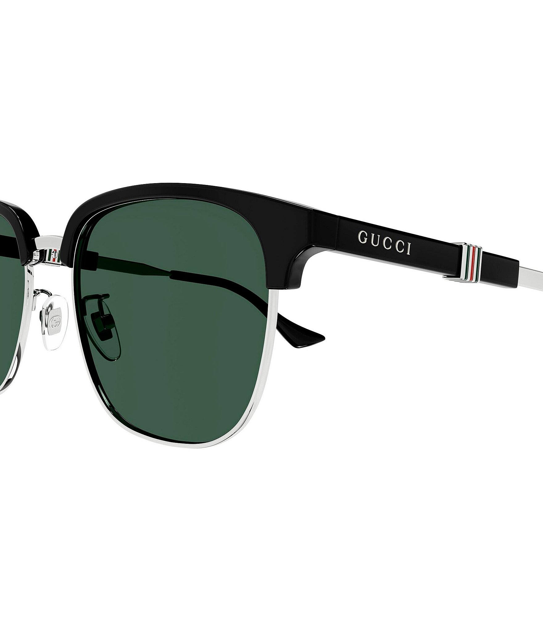 Gucci Men's Running Web 55mm Round Sunglasses