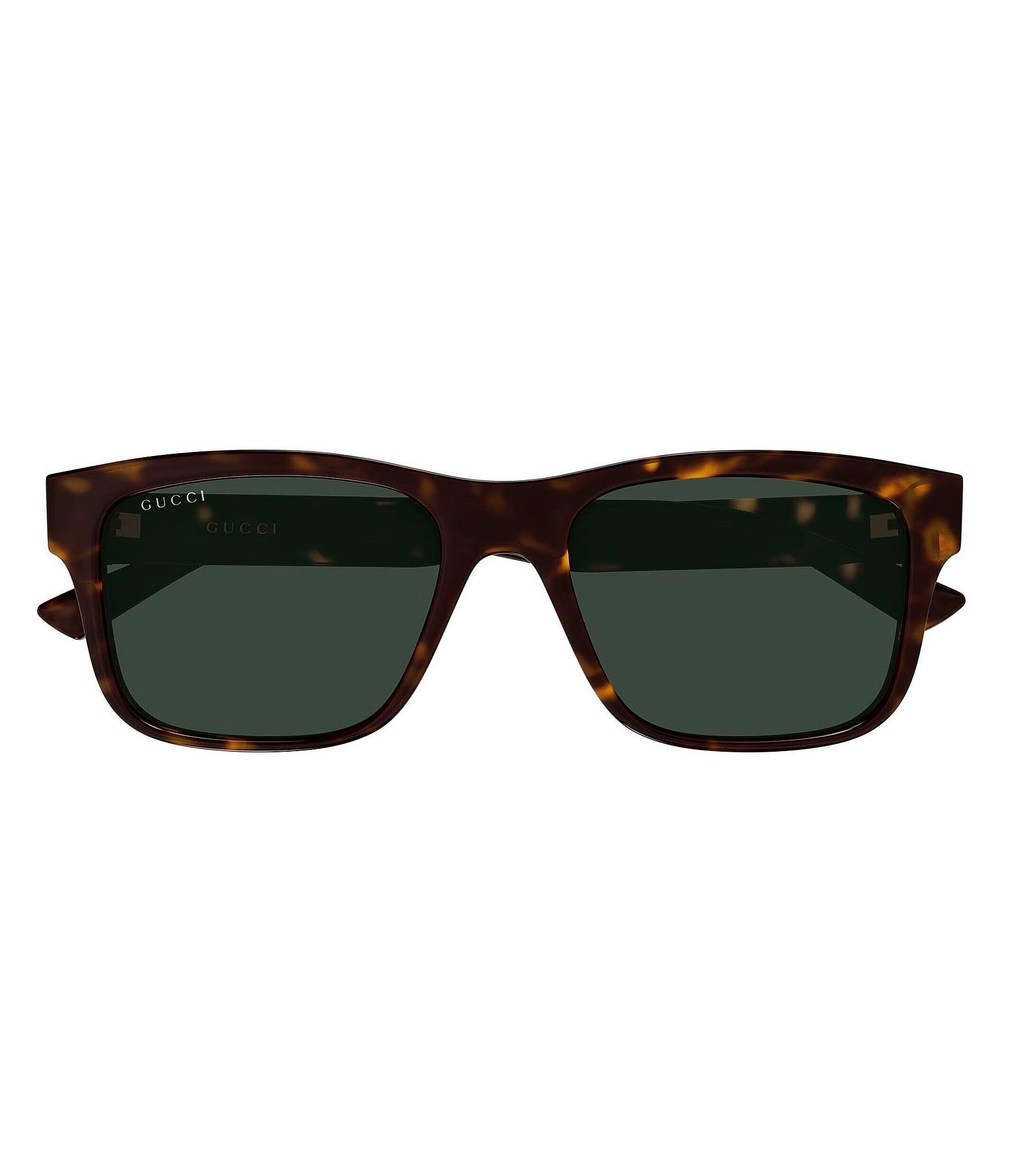 Gucci Men's Web Stripe 55mm Square Sunglasses