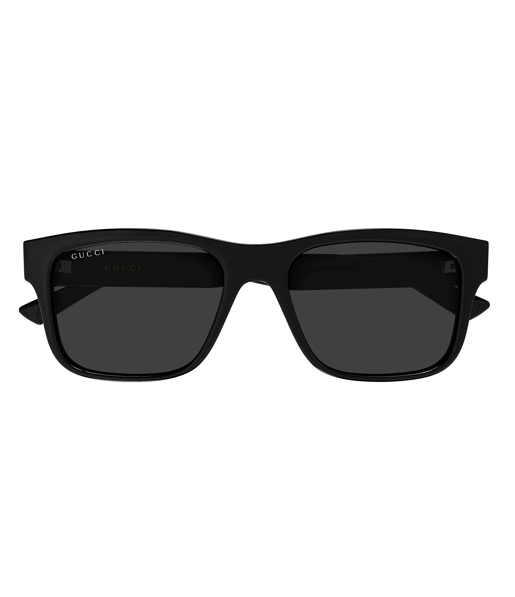 Gucci Men's Web Stripe 55mm Square Sunglasses
